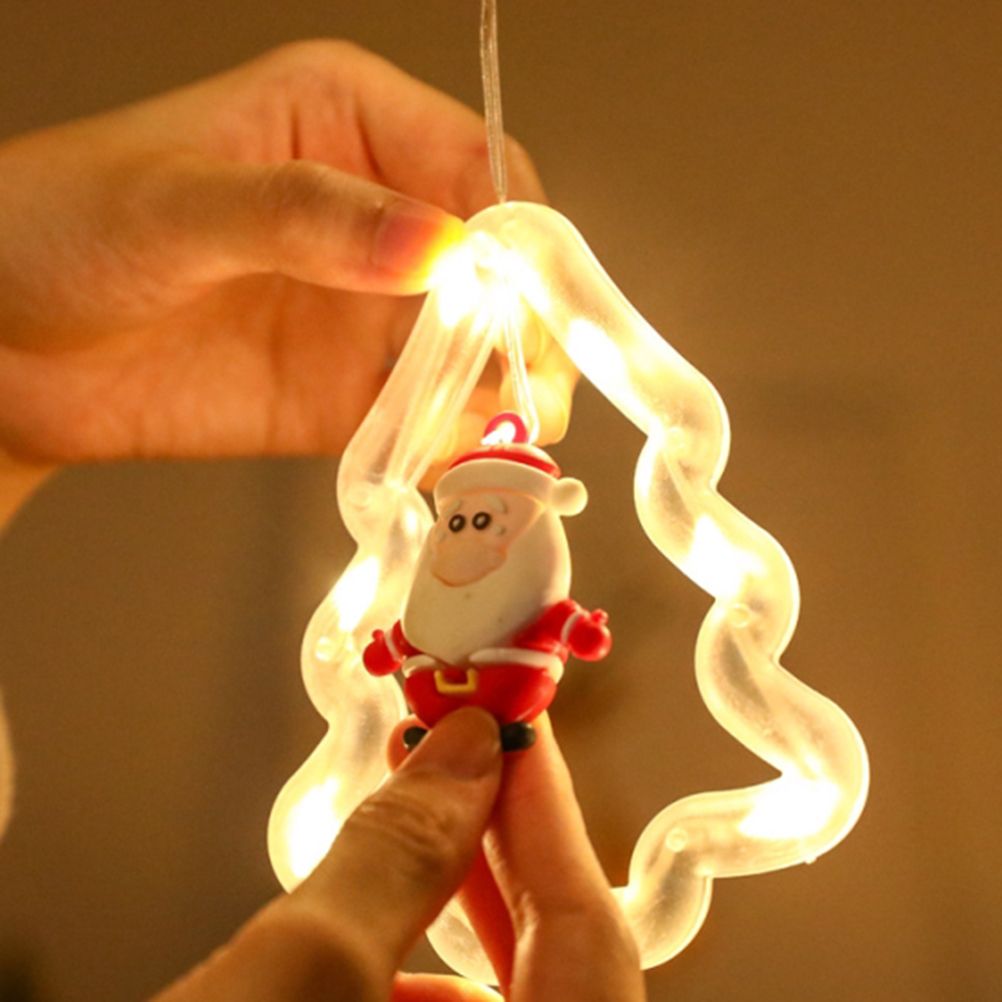 Fairy Christmas Lights LED Star Christmas Tree Snowman Santa String Lights for view 7