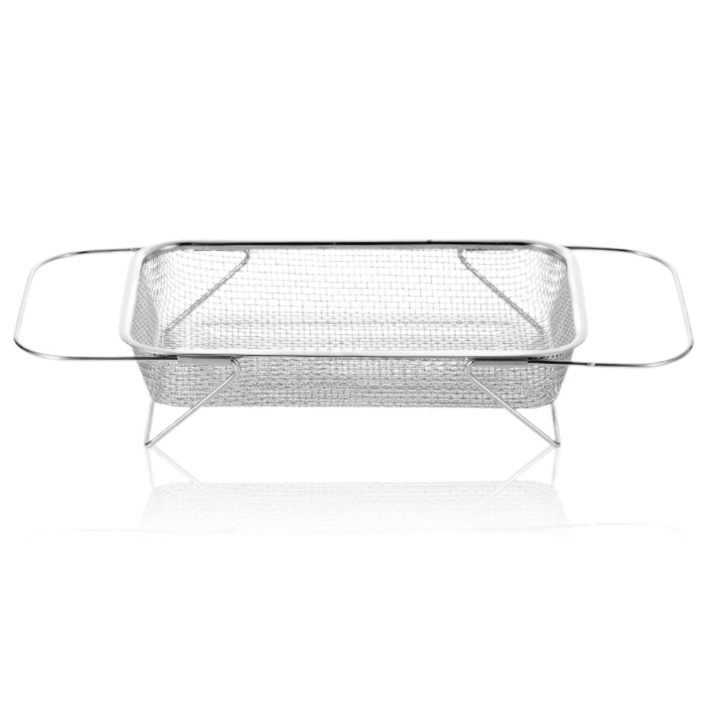 Over the Sink Colander Stainless Steel Expandable Strainer Basket Colander