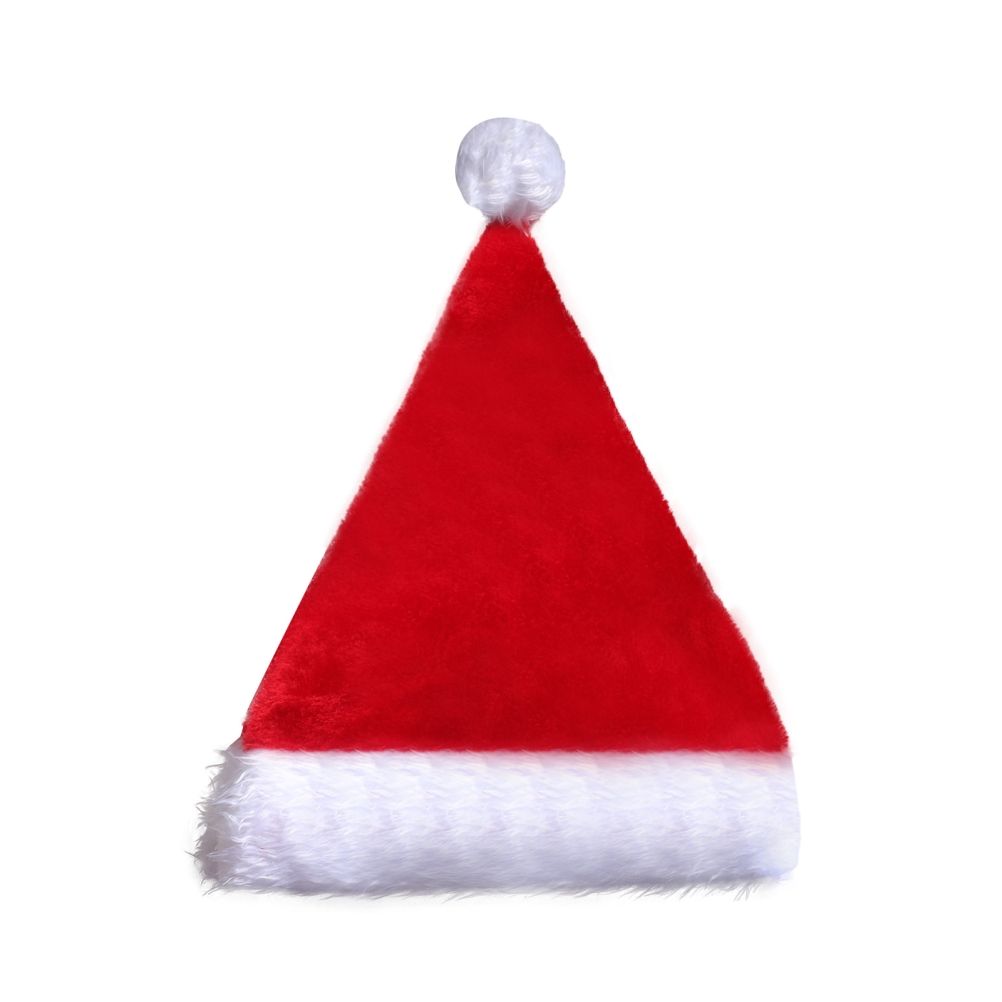 LED Christmas Hat Light Up Plush Santa Hat Christmas Costume Props Holiday view 9
