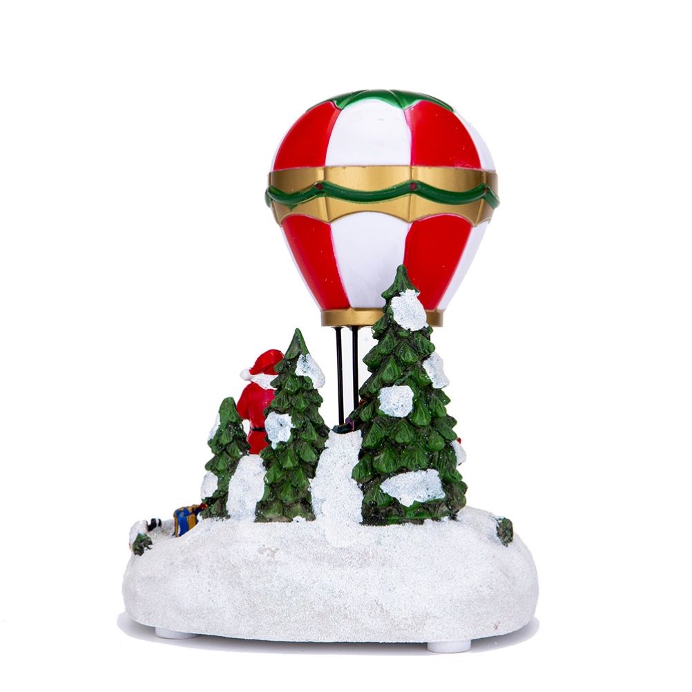 LED Light Up Christmas Tabletop Decoration Resin Lighted Snack Shop Vintage view 9