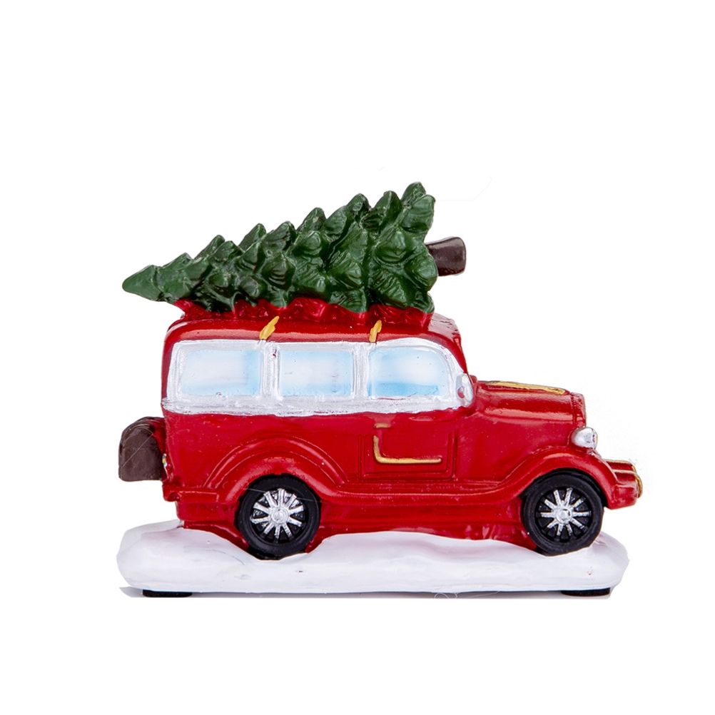 LED Light Up Christmas Tabletop Decoration Resin Lighted Snack Shop Vintage view 7