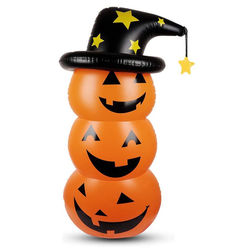 Halloween Pumpkin Tumbler 55.1in PVC Cute Inflatable Halloween Pumpkin view 9