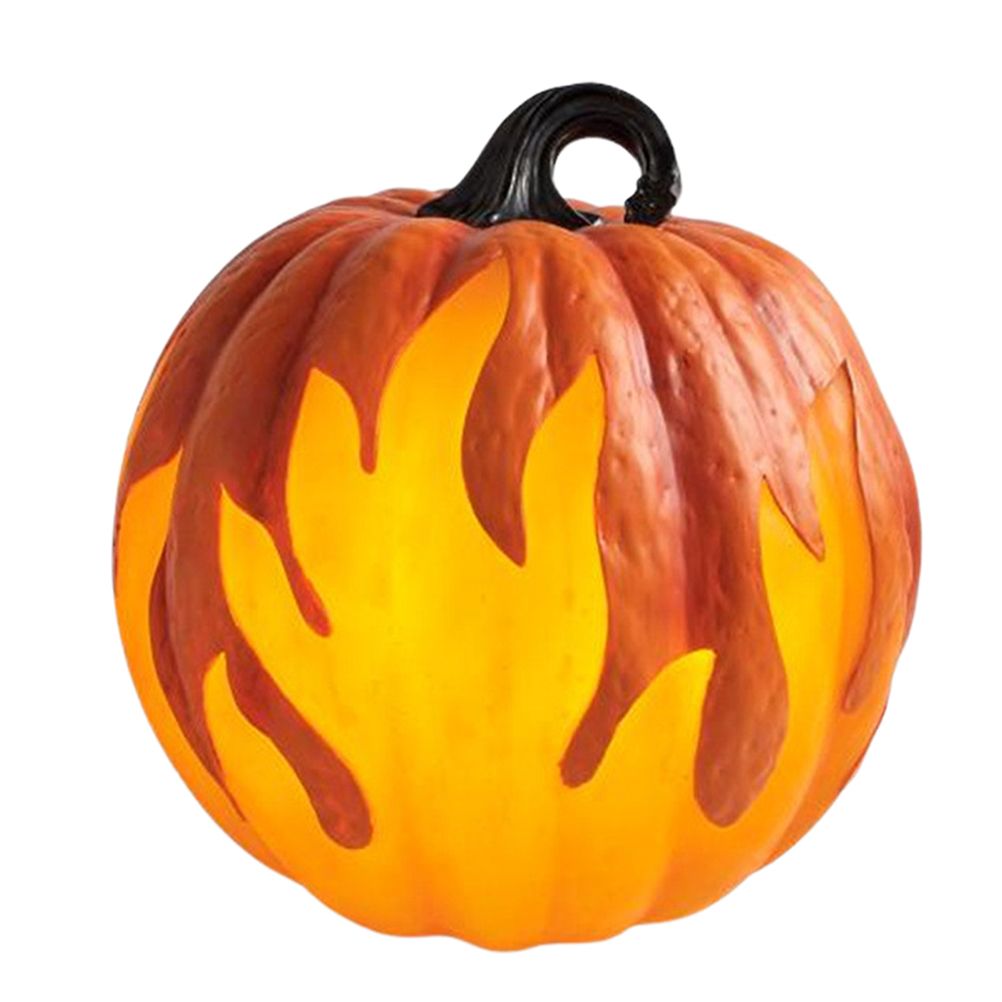 Halloween Pumpkin Lantern Battery Operated Jack O Lantern Flame Lighted