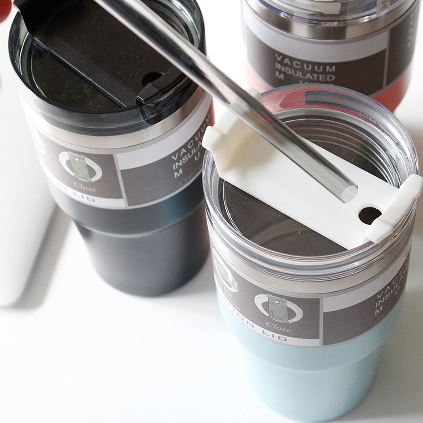 Thermal Cup 304 Stainless Steel Cup With Straw for Home view 10