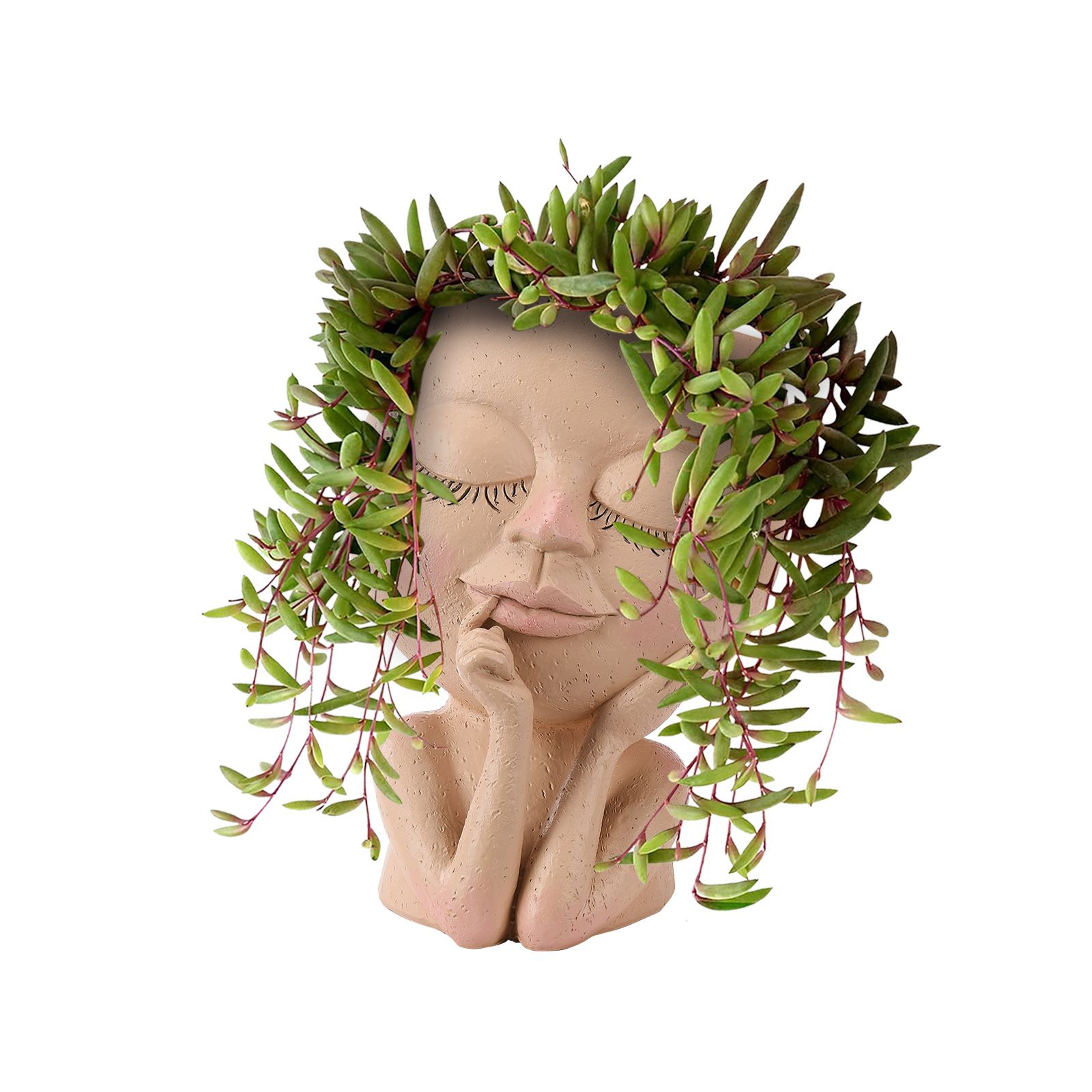 Face Planter Pots Head Planter Face Flower Pot Head Planter for Indoor Outdoor view 6