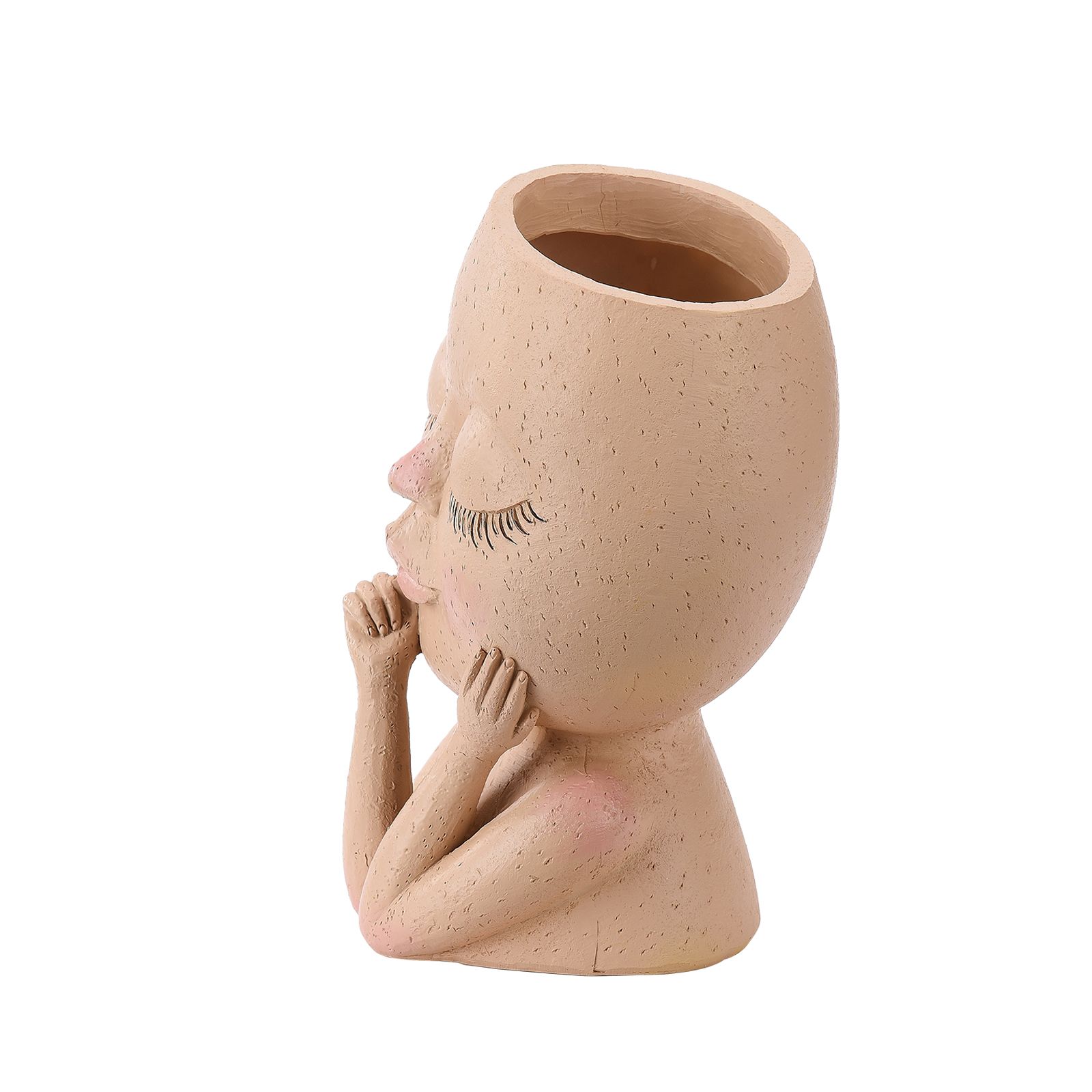Face Planter Pots Head Planter Face Flower Pot Head Planter for Indoor Outdoor view 12