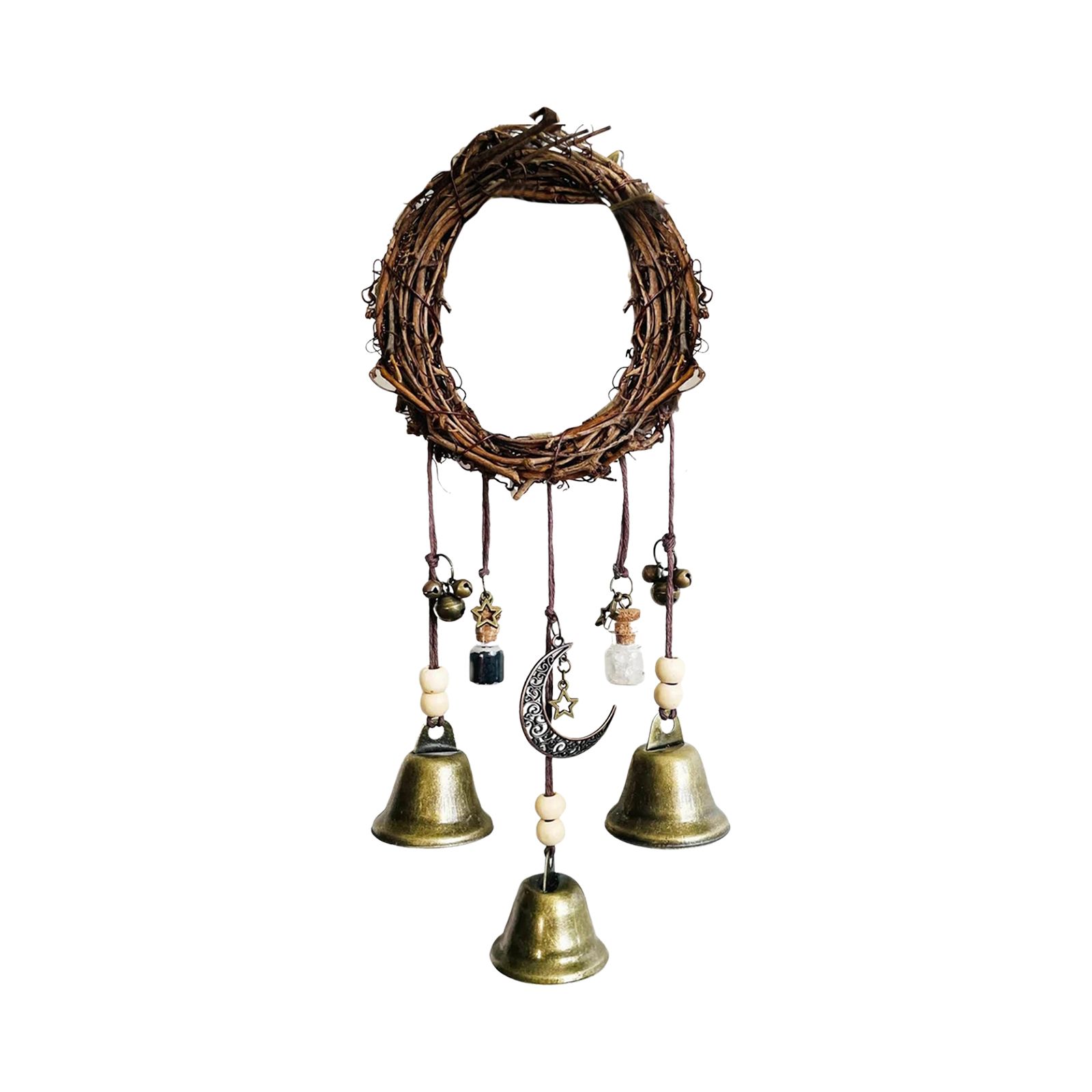 Wall Hanging Wind Chimes Praying for Blessings Bell Door Talisman Witchcraft view 2