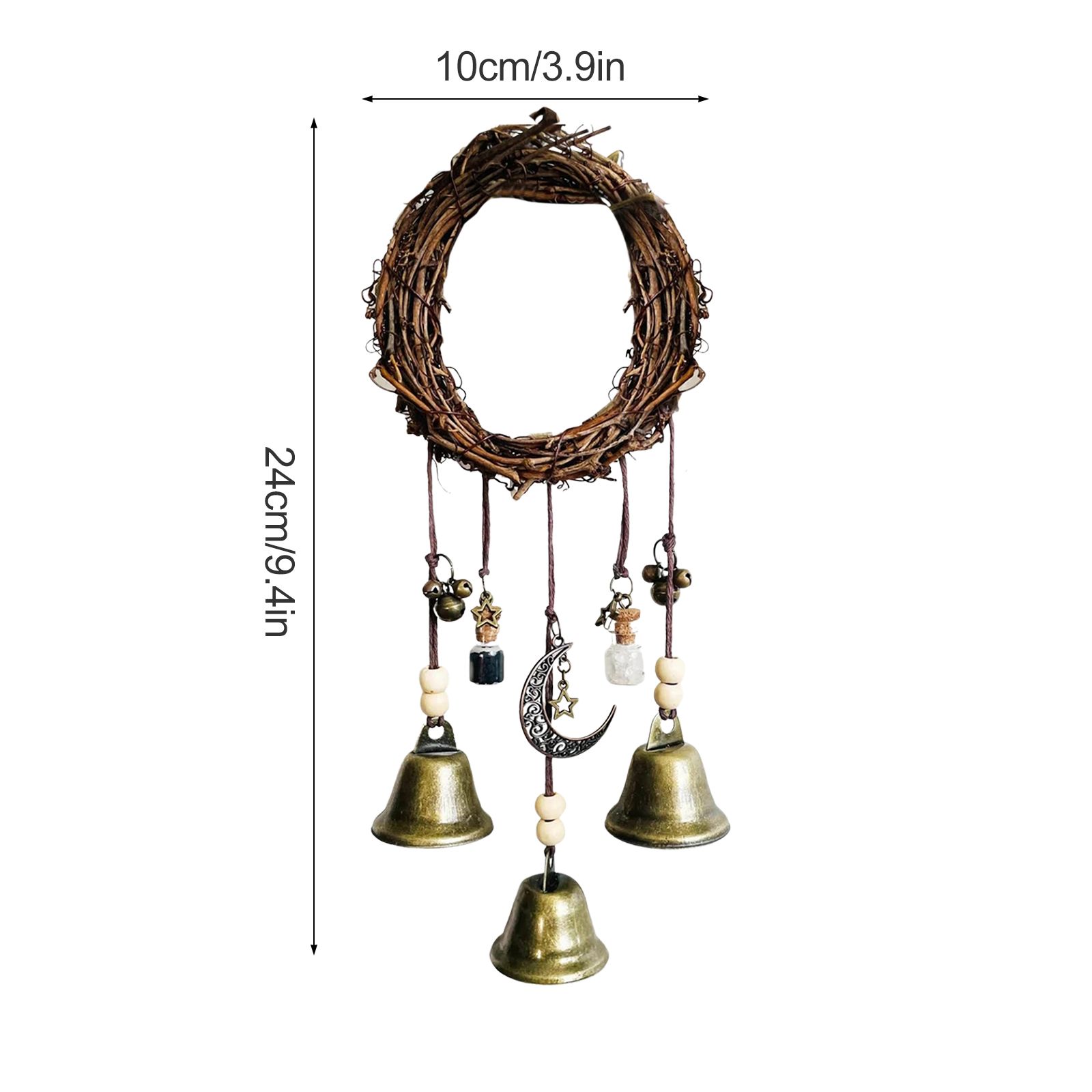Wall Hanging Wind Chimes Praying for Blessings Bell Door Talisman Witchcraft view 10