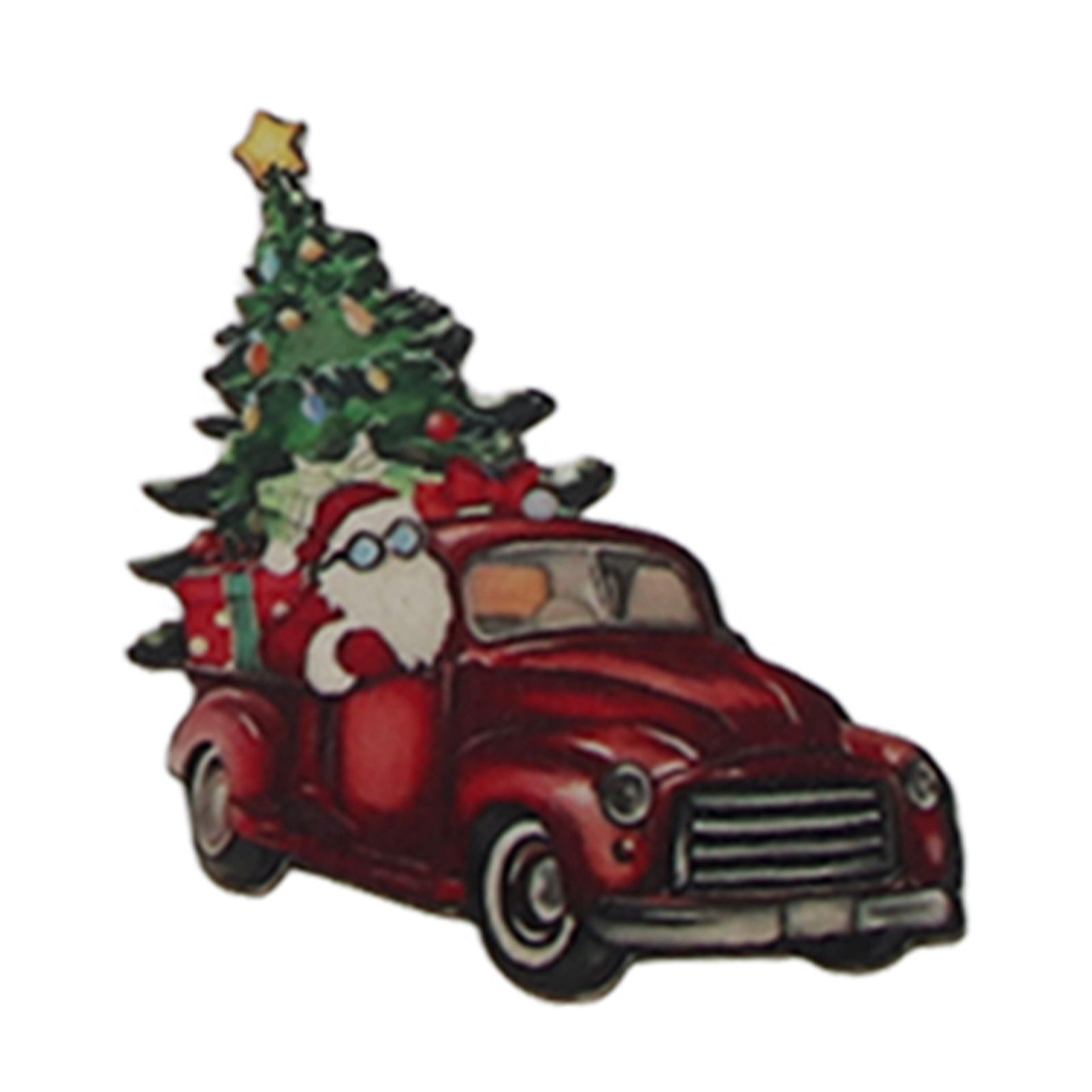 24pcs Christmas Wooden Decoration Xmas Wood Slice Hanging Ornament Christmas view 6