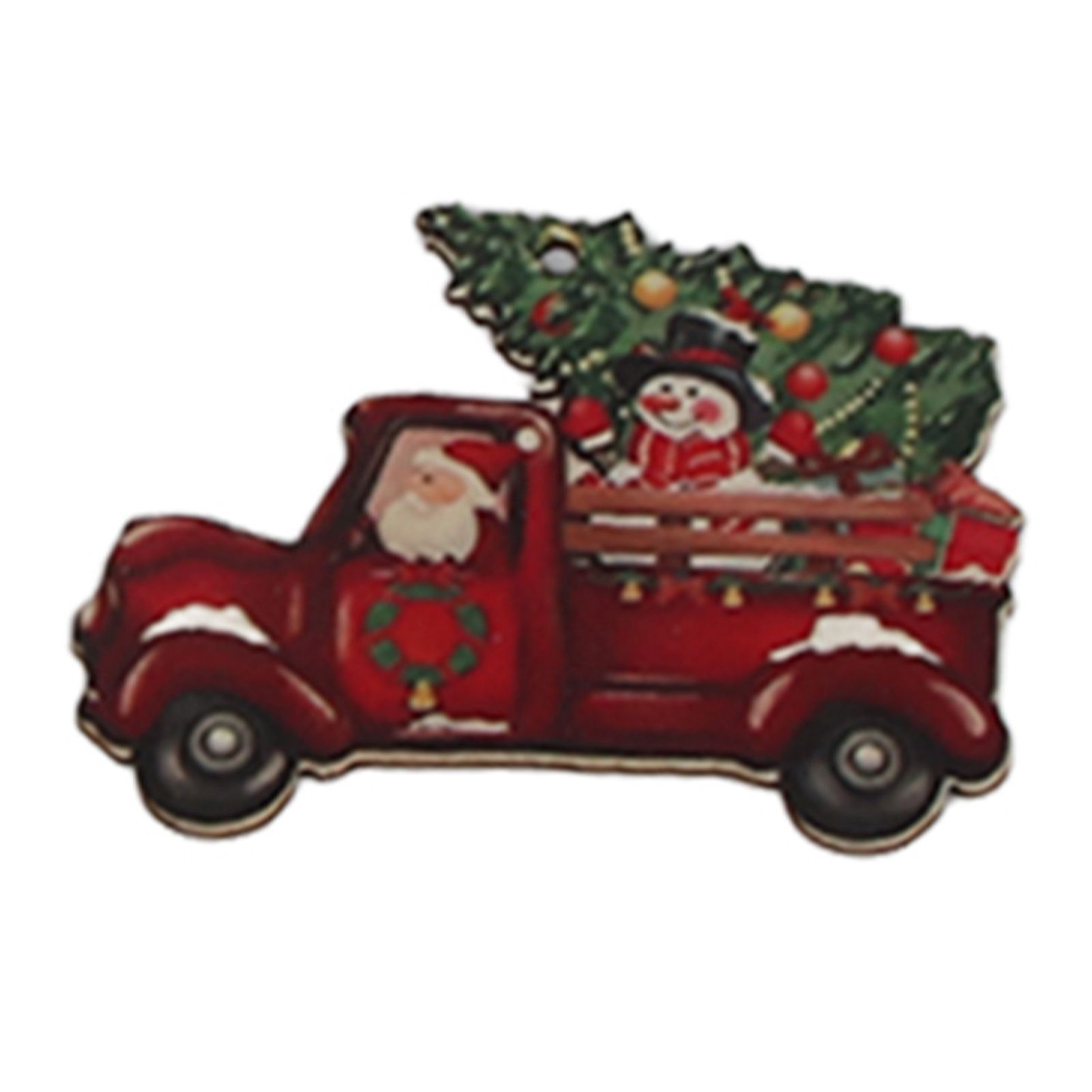 24pcs Christmas Wooden Decoration Xmas Wood Slice Hanging Ornament Christmas view 11