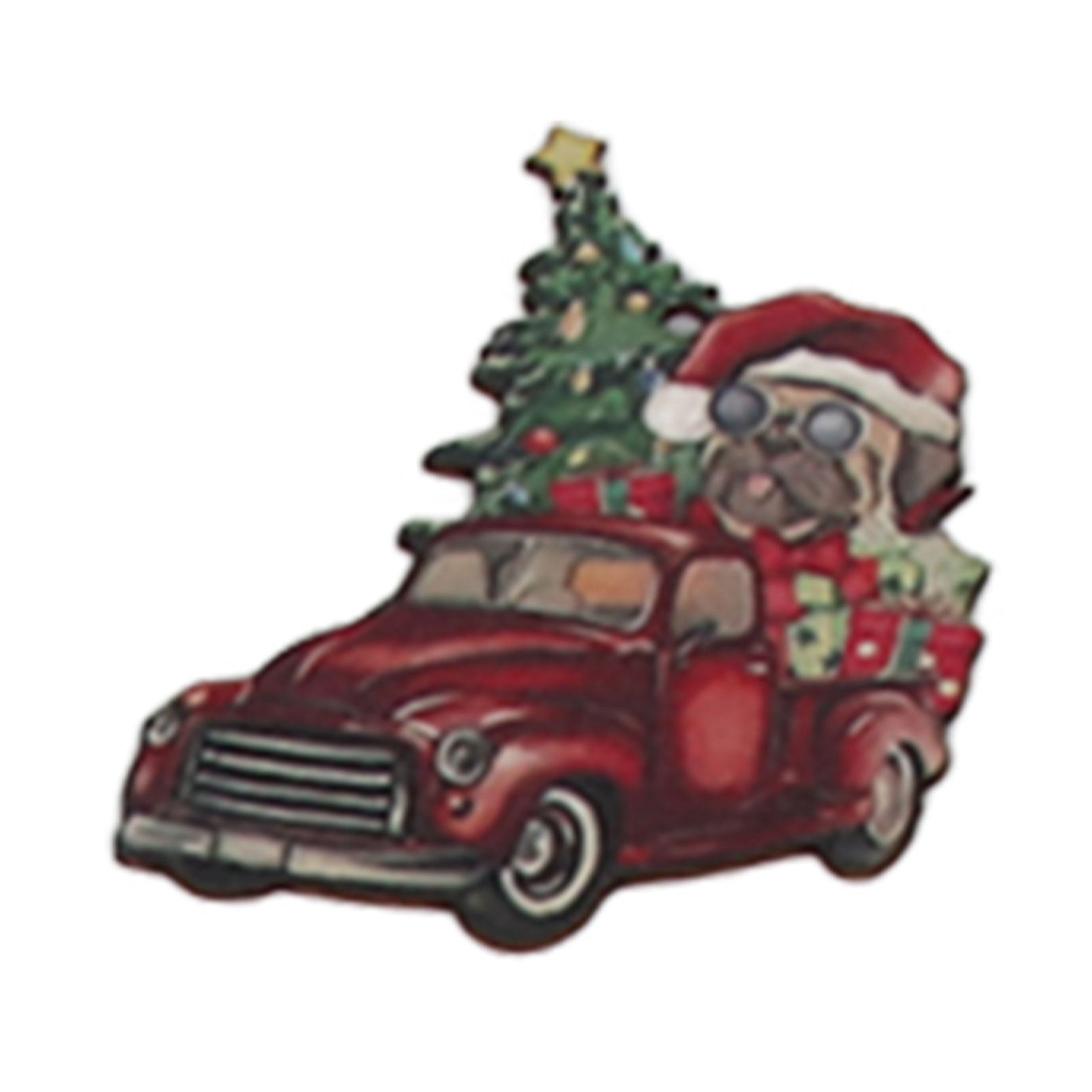 24pcs Christmas Wooden Decoration Xmas Wood Slice Hanging Ornament Christmas view 13