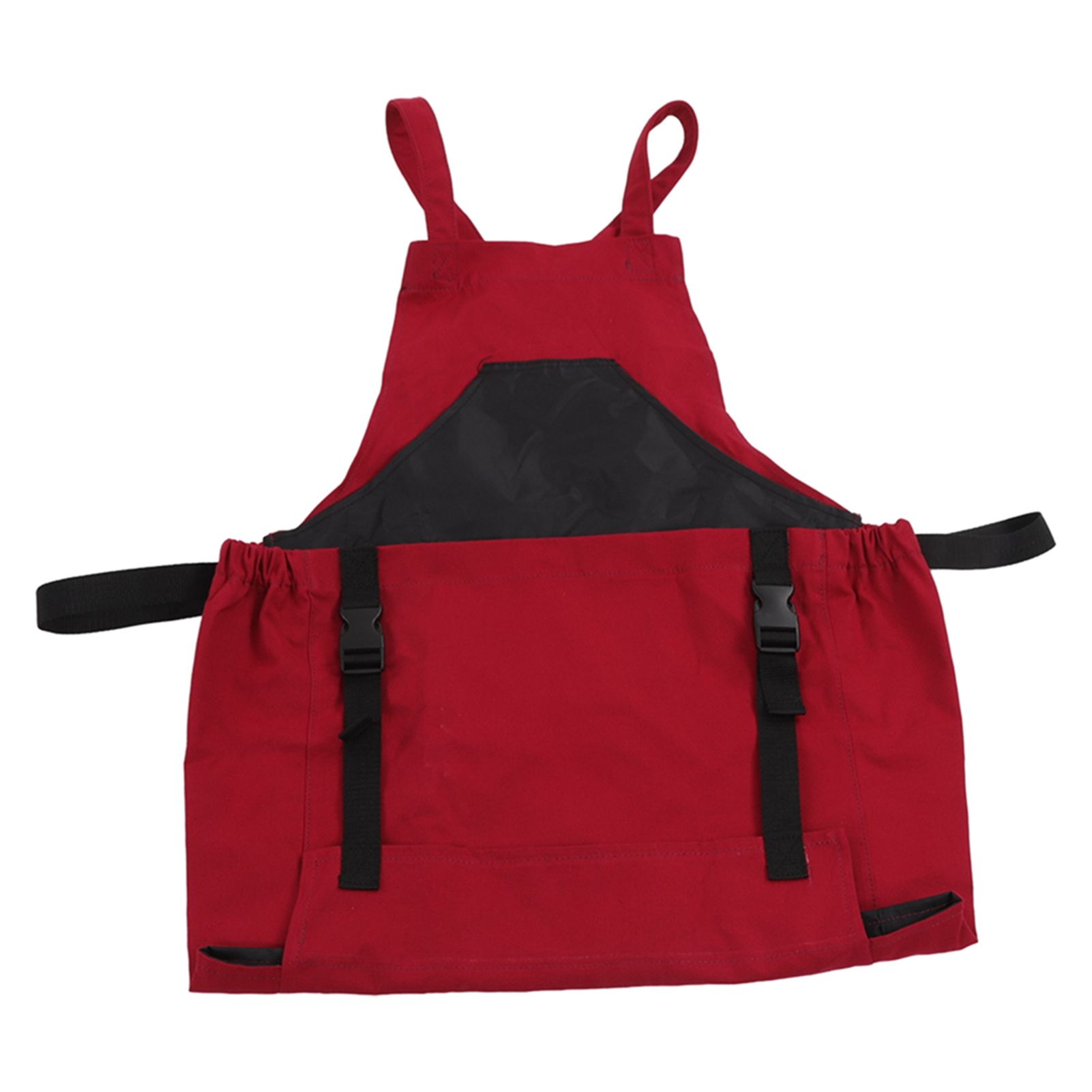 Gardening Apron Dark Red 210D PVC Waterproof Fabric Regulable Straps view 4