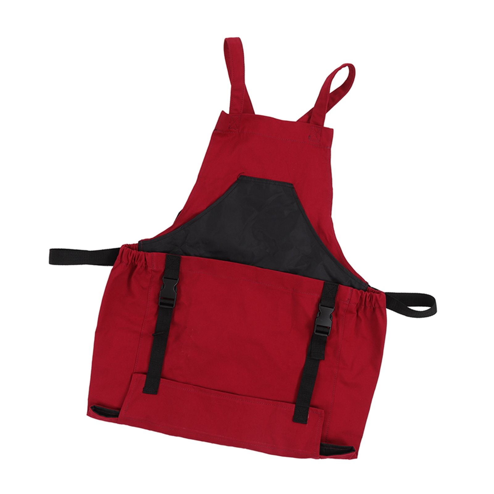 Gardening Apron Dark Red 210D PVC Waterproof Fabric Regulable Straps view 9