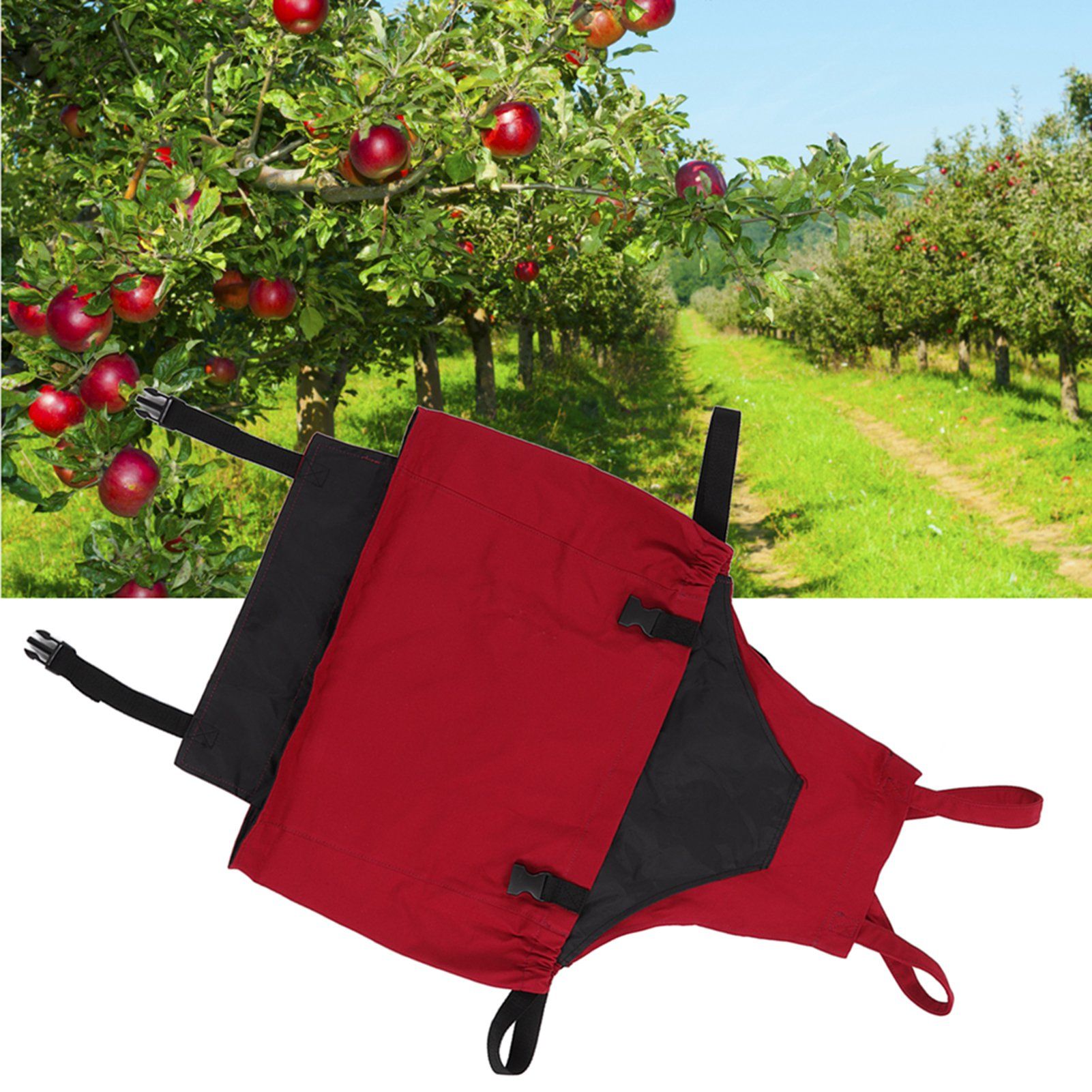 Gardening Apron Dark Red 210D PVC Waterproof Fabric Regulable Straps view 11