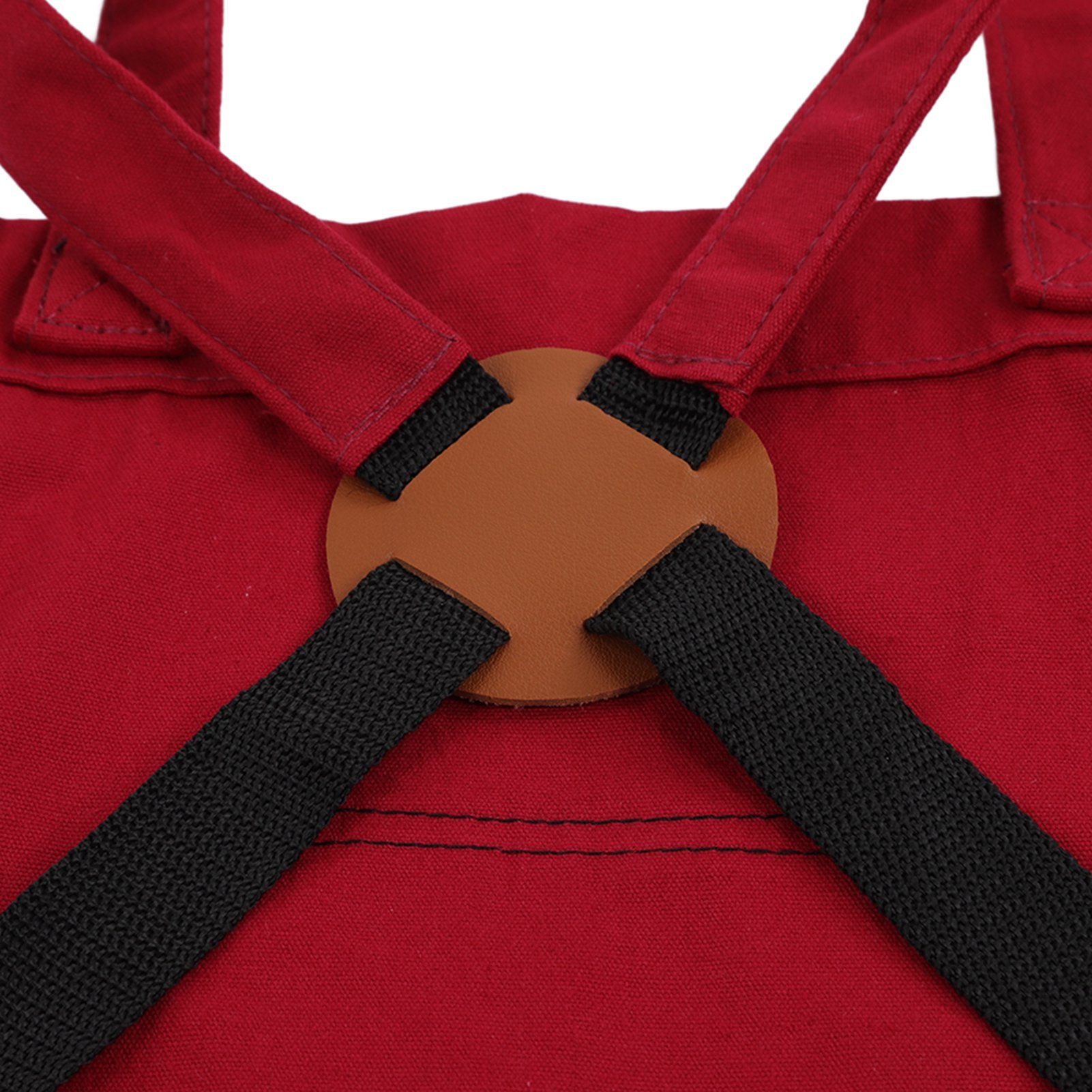 Gardening Apron Dark Red 210D PVC Waterproof Fabric Regulable Straps view 13