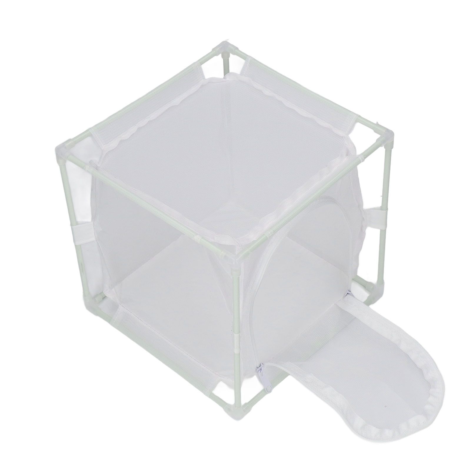 Insect Observation Cage PVC Mesh White Reusable Butterfly Habitat Breeding view 2