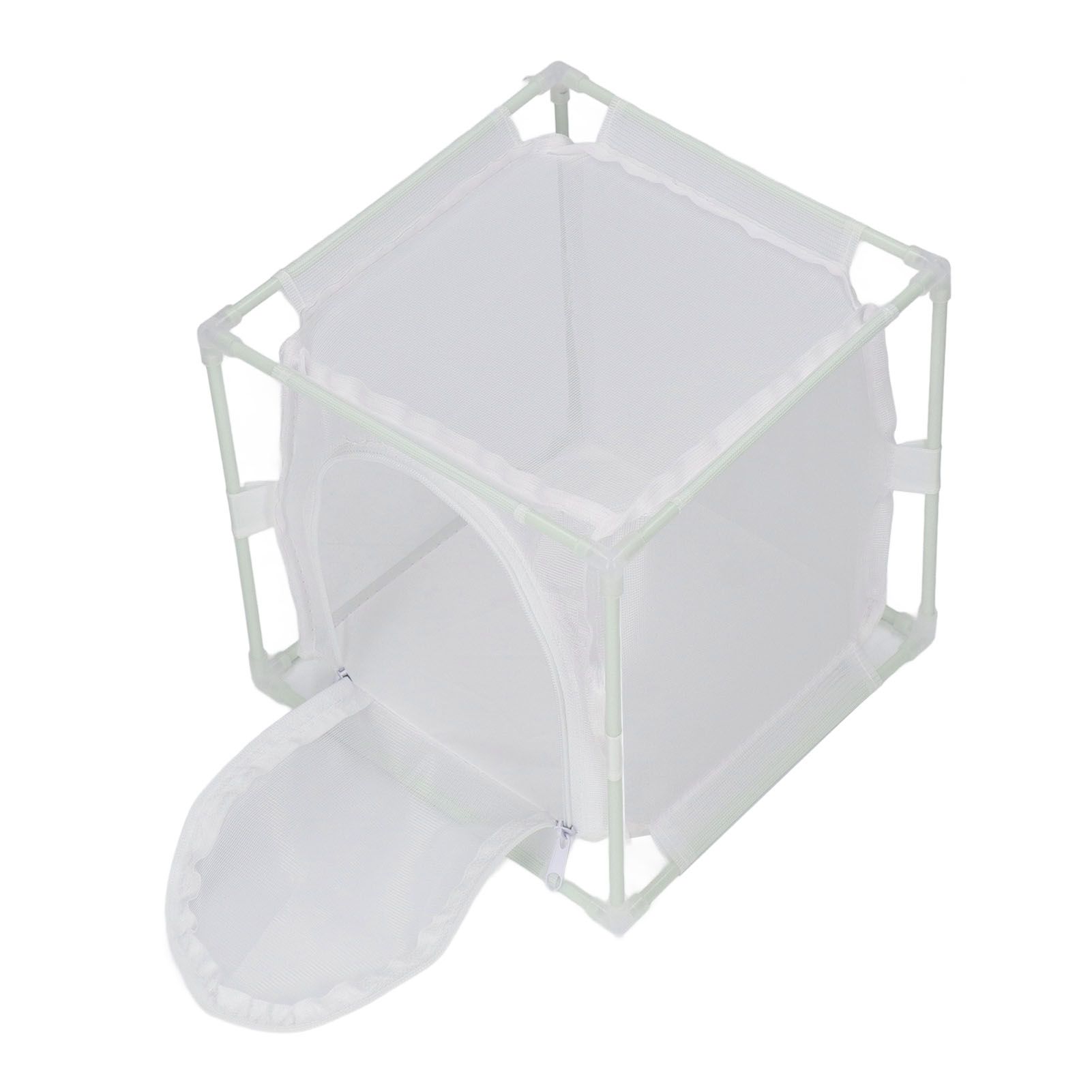Insect Observation Cage PVC Mesh White Reusable Butterfly Habitat Breeding view 3
