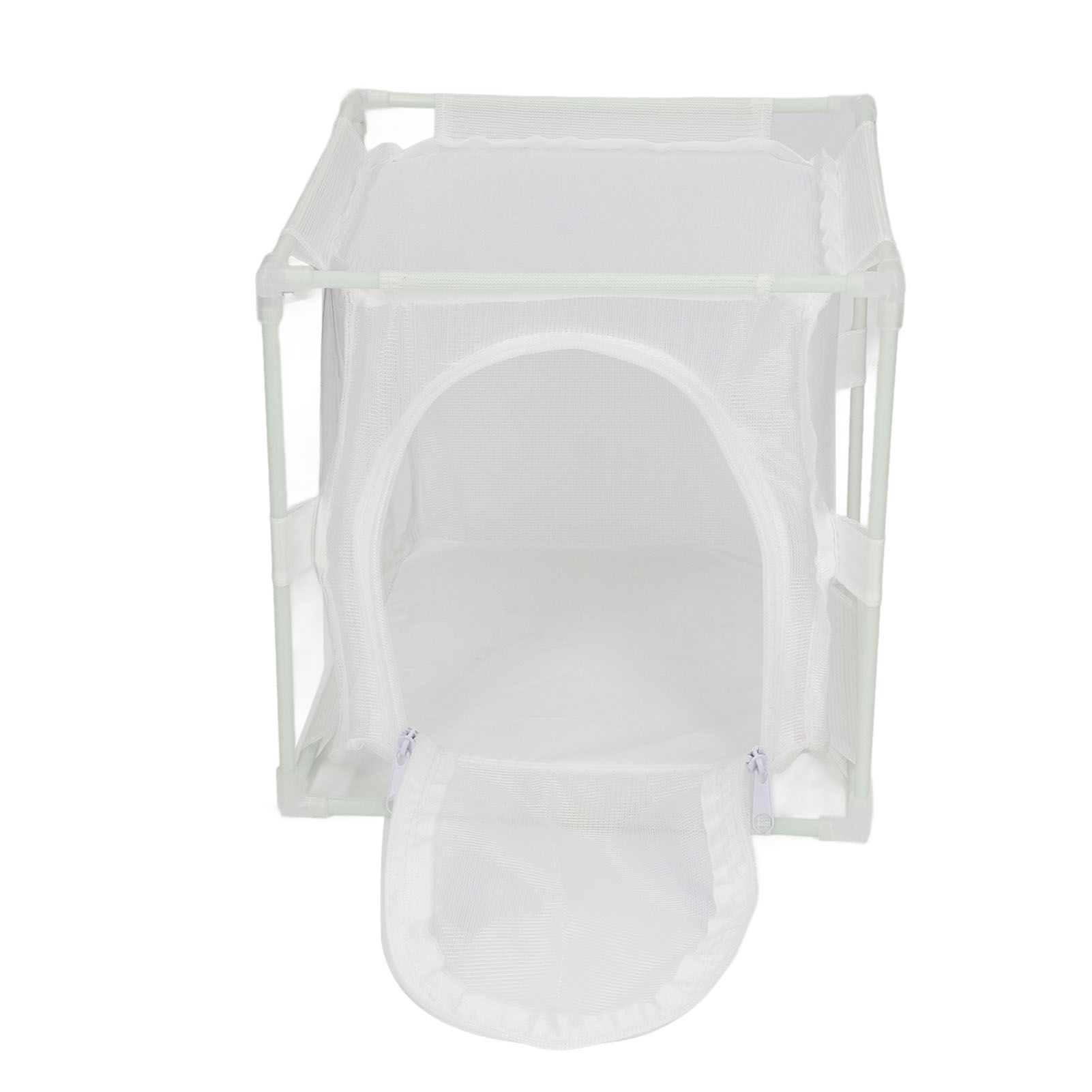 Insect Observation Cage PVC Mesh White Reusable Butterfly Habitat Breeding view 4