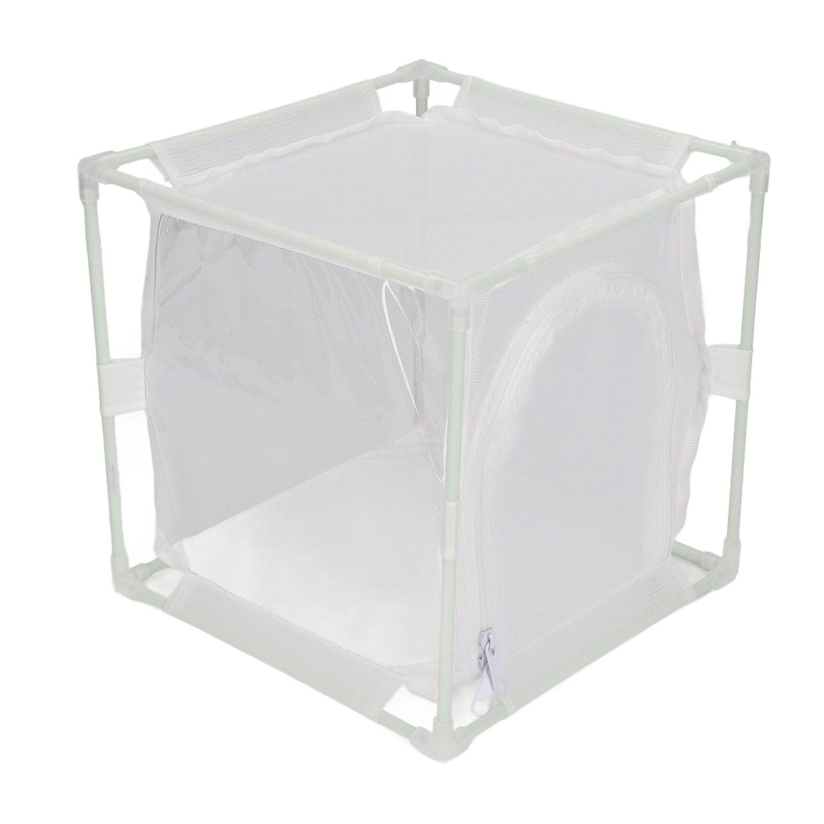 Insect Observation Cage PVC Mesh White Reusable Butterfly Habitat Breeding view 6