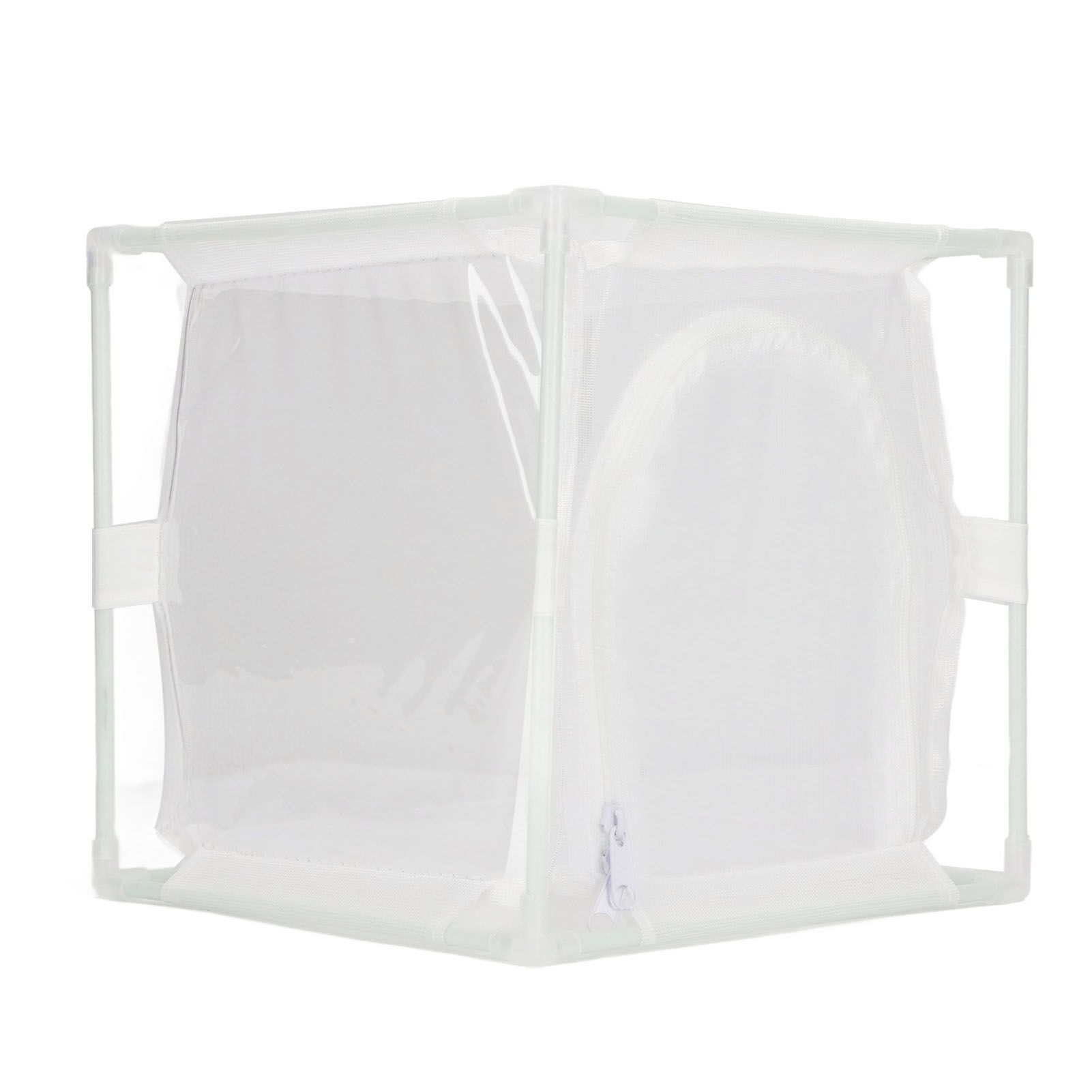 Insect Observation Cage PVC Mesh White Reusable Butterfly Habitat Breeding view 9