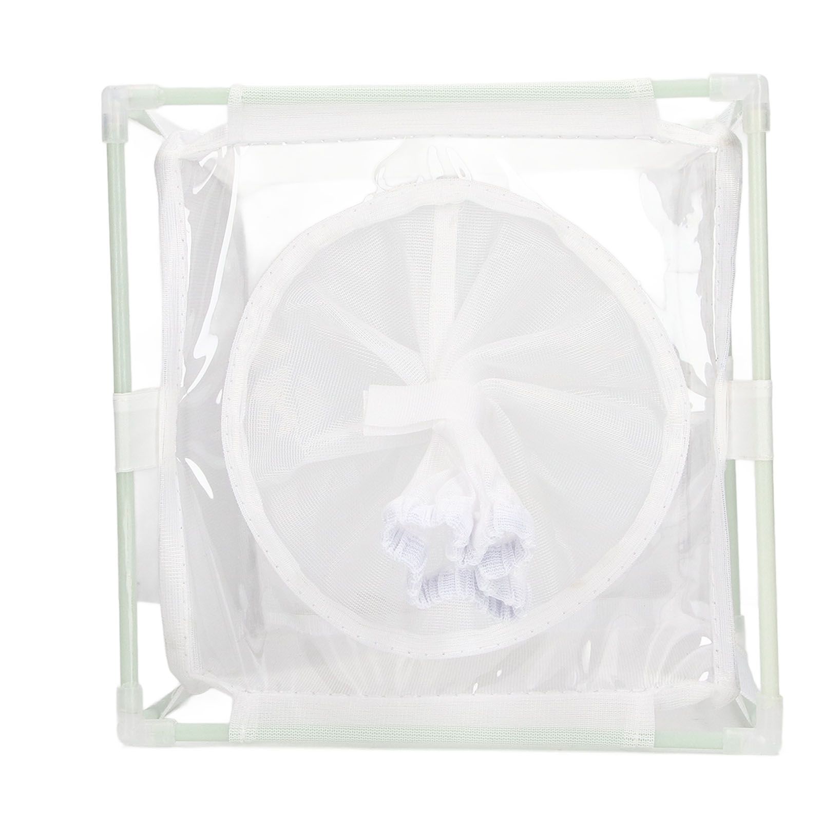 Insect Observation Cage PVC Mesh White Reusable Butterfly Habitat Breeding view 2