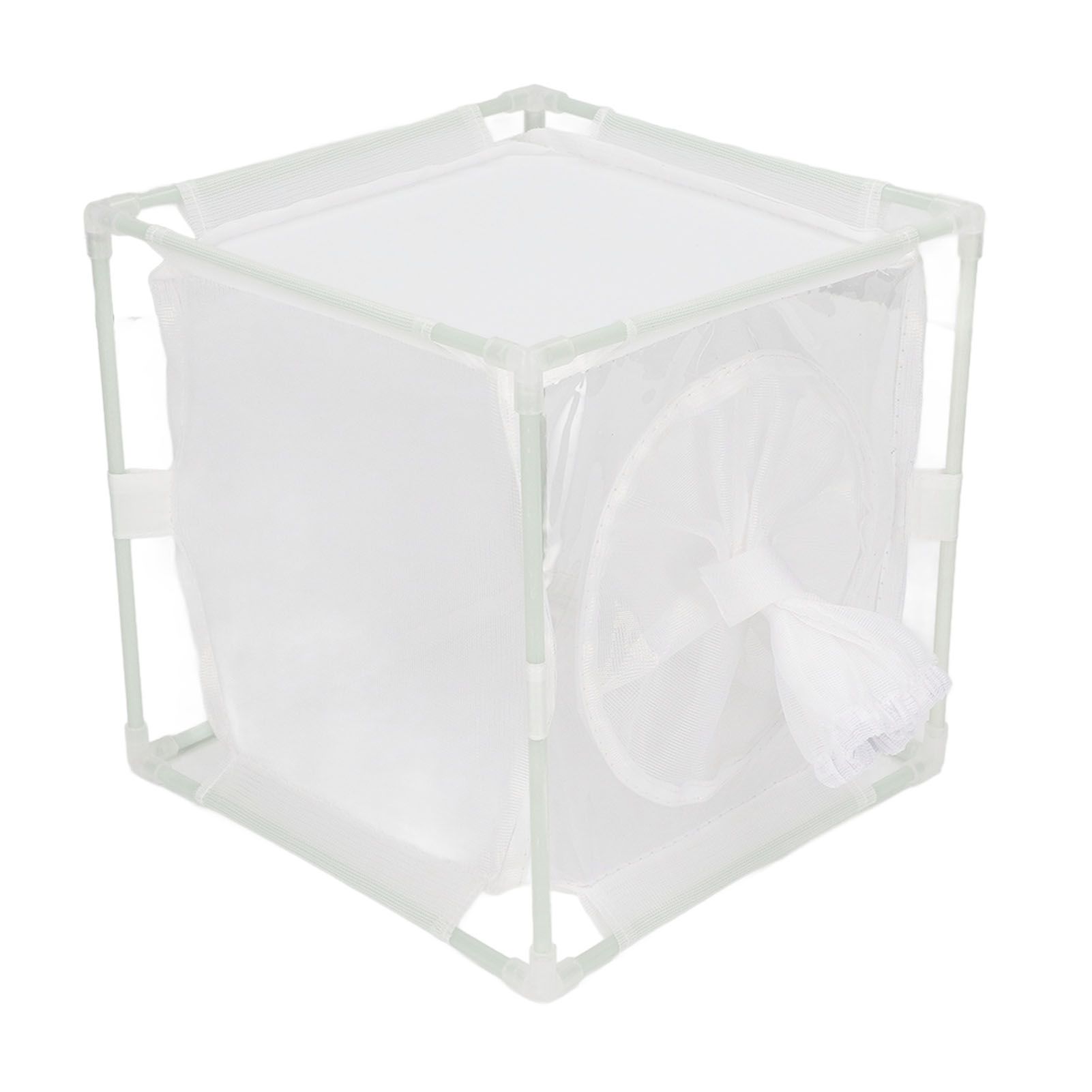 Insect Observation Cage PVC Mesh White Reusable Butterfly Habitat Breeding view 3