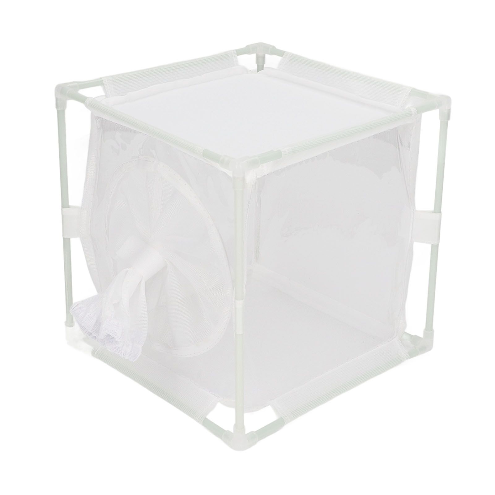 Insect Observation Cage PVC Mesh White Reusable Butterfly Habitat Breeding view 4