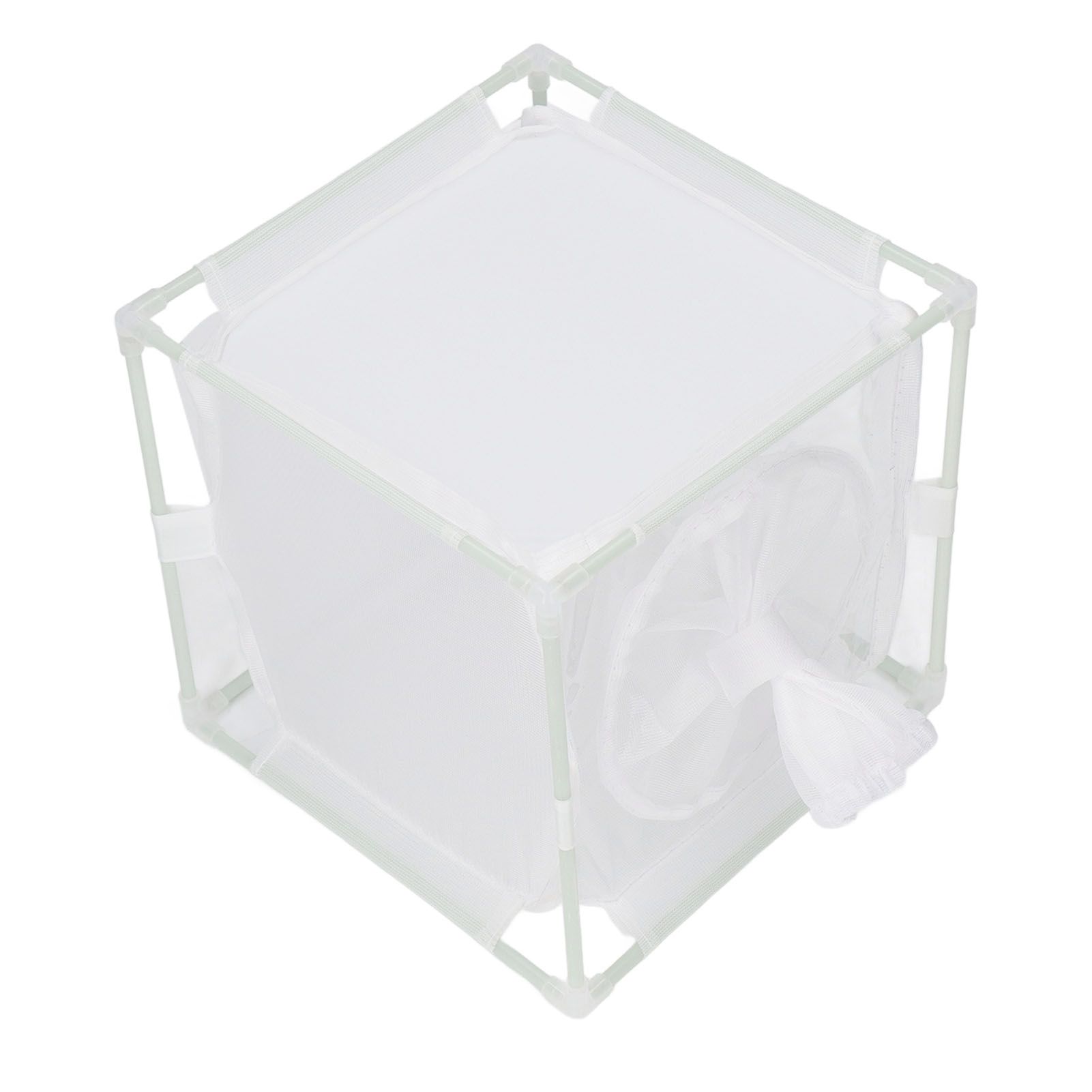 Insect Observation Cage PVC Mesh White Reusable Butterfly Habitat Breeding view 7