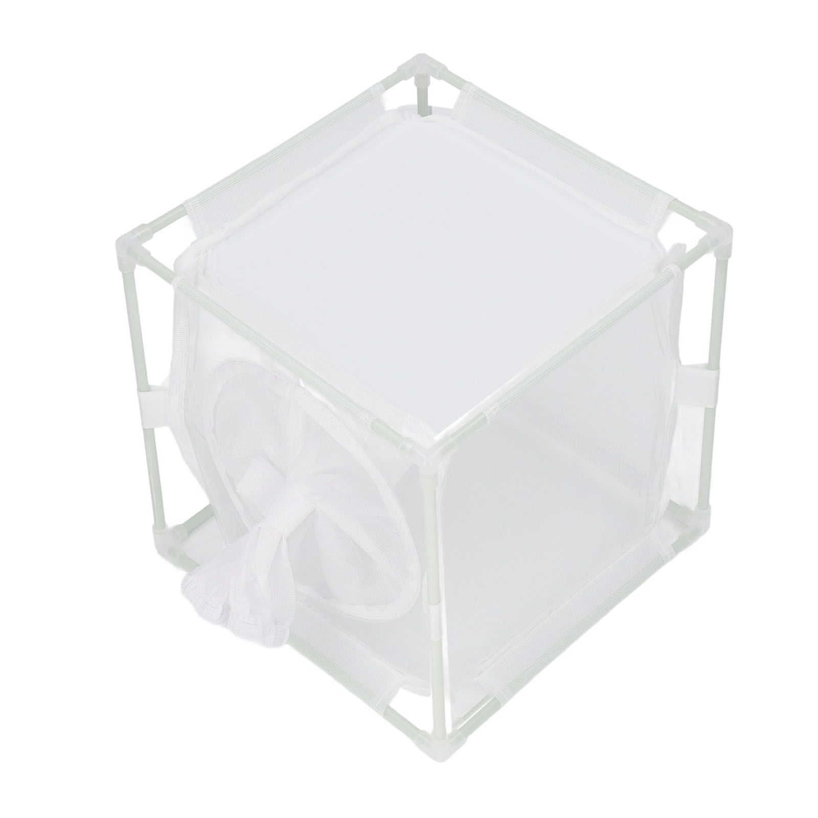 Insect Observation Cage PVC Mesh White Reusable Butterfly Habitat Breeding view 8