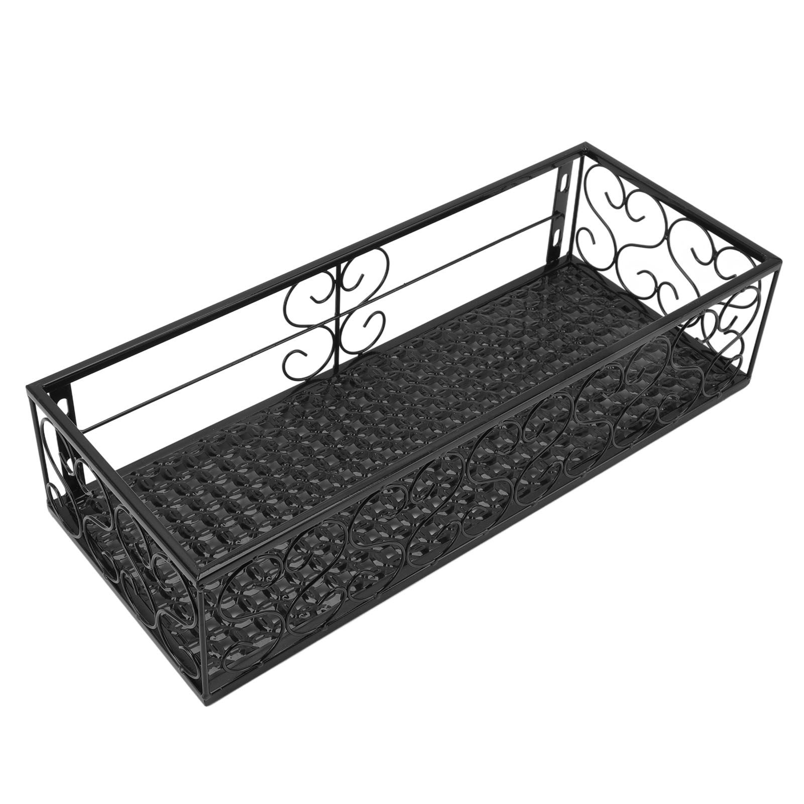 Balcony Flower Rack Hanging Flower Pot Hanger Hanging Wrought Iron Fence view 3