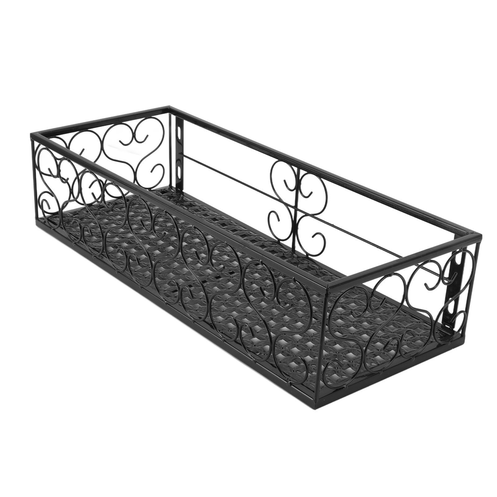 Balcony Flower Rack Hanging Flower Pot Hanger Hanging Wrought Iron Fence view 4