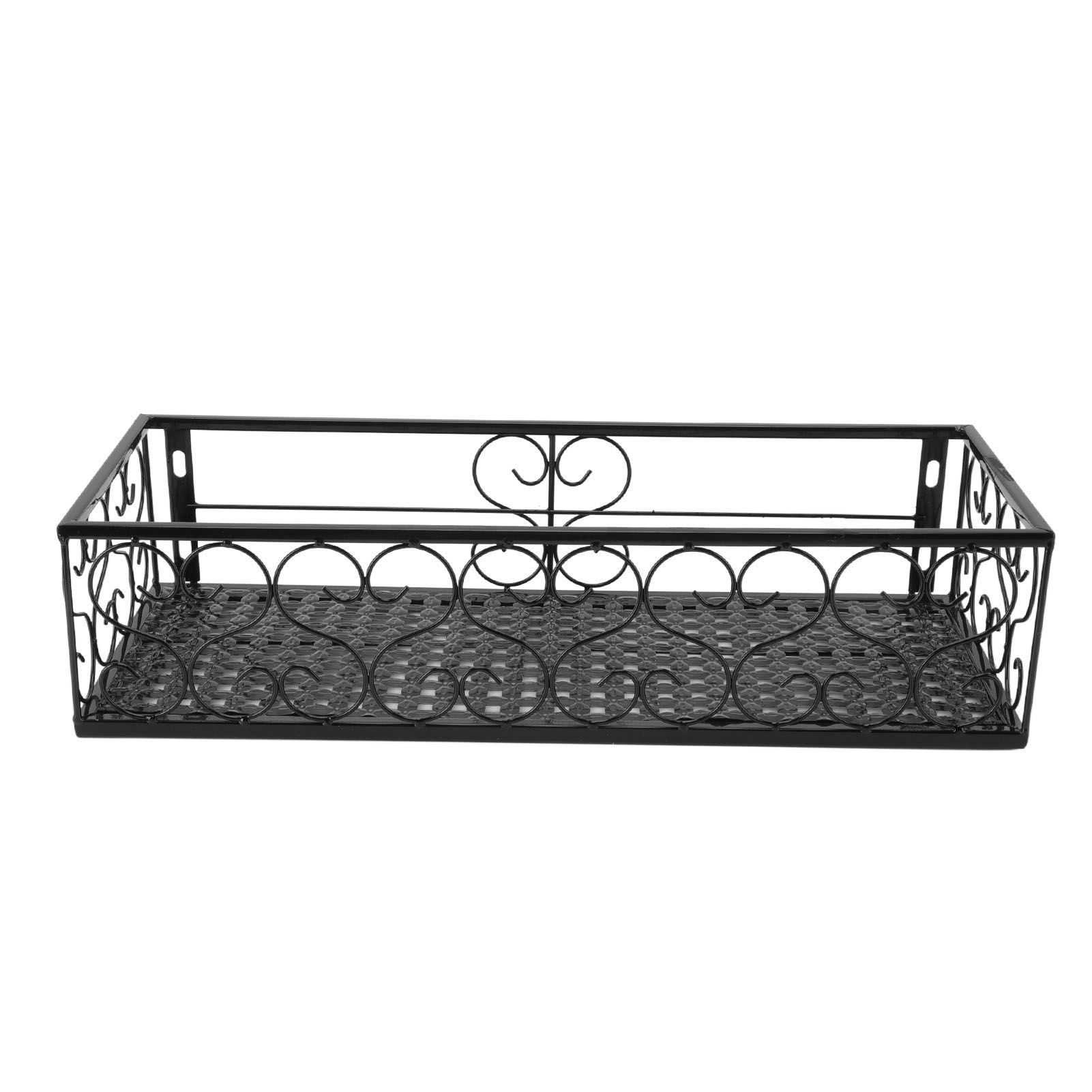 Balcony Flower Rack Hanging Flower Pot Hanger Hanging Wrought Iron Fence view 6