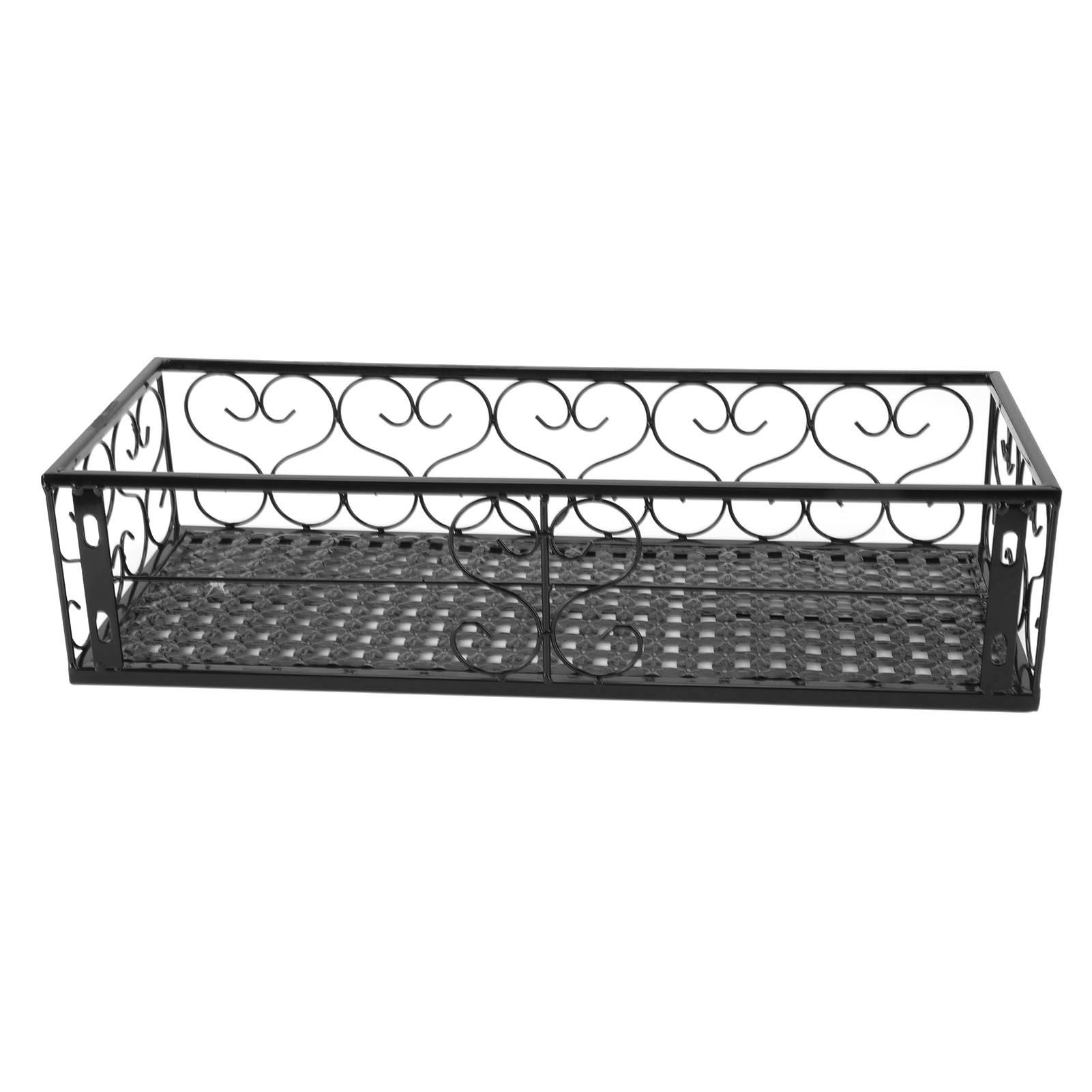 Balcony Flower Rack Hanging Flower Pot Hanger Hanging Wrought Iron Fence view 7