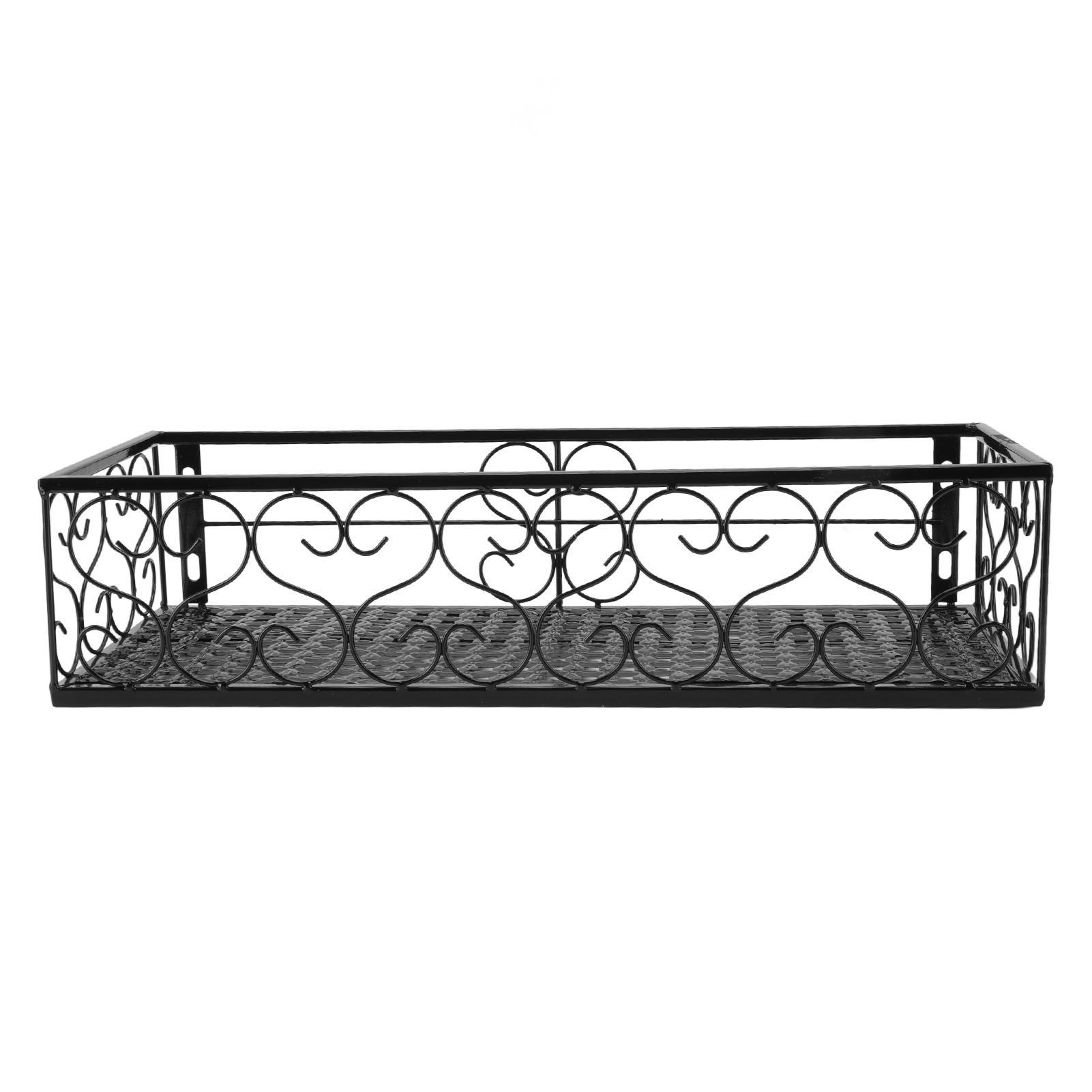 Balcony Flower Rack Hanging Flower Pot Hanger Hanging Wrought Iron Fence view 8