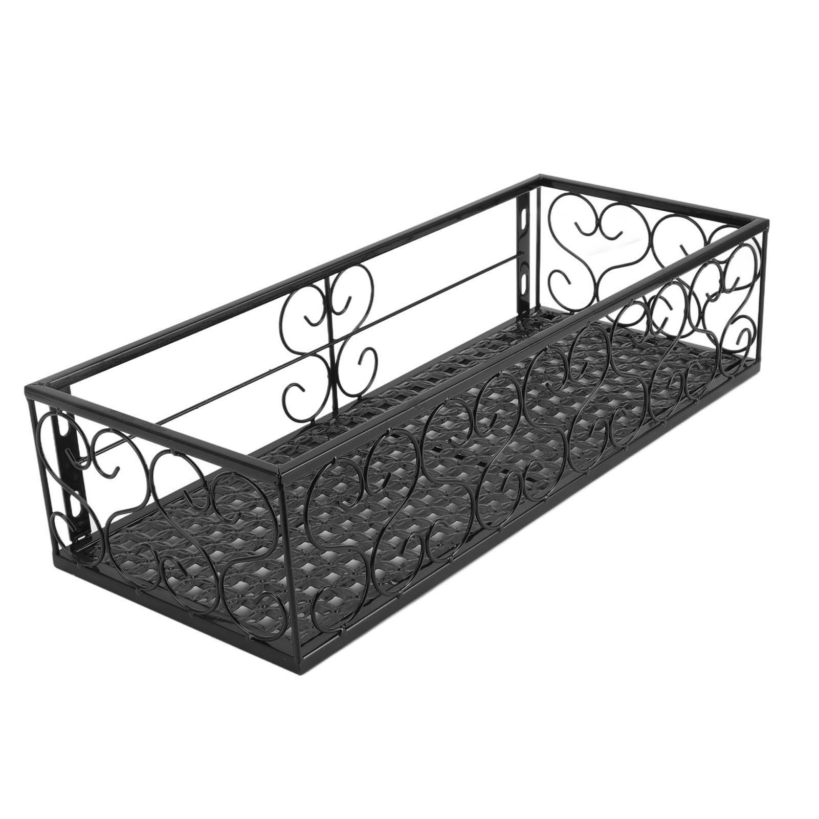 Balcony Flower Rack Hanging Flower Pot Hanger Hanging Wrought Iron Fence view 9