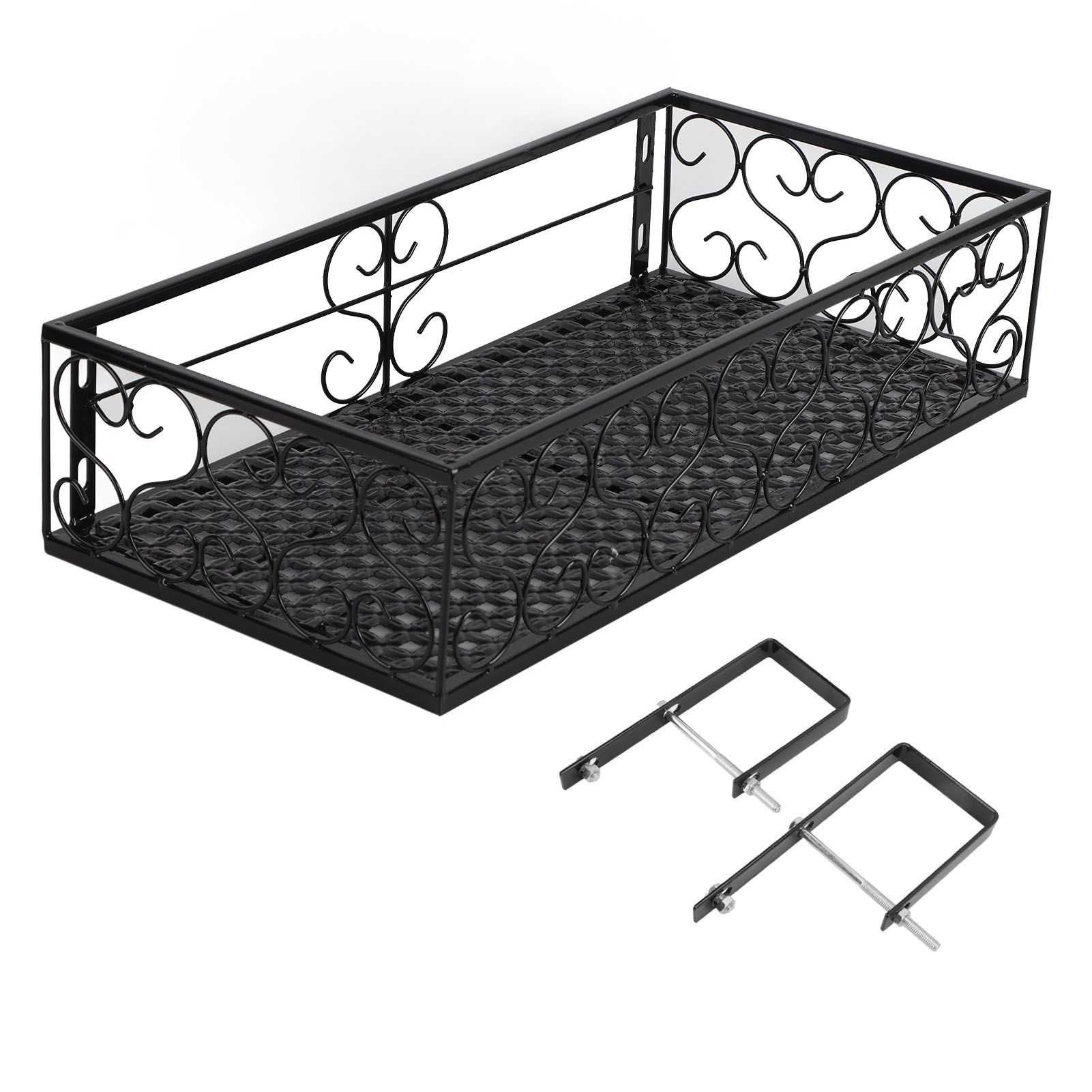 Balcony Flower Rack Hanging Flower Pot Hanger Hanging Wrought Iron Fence