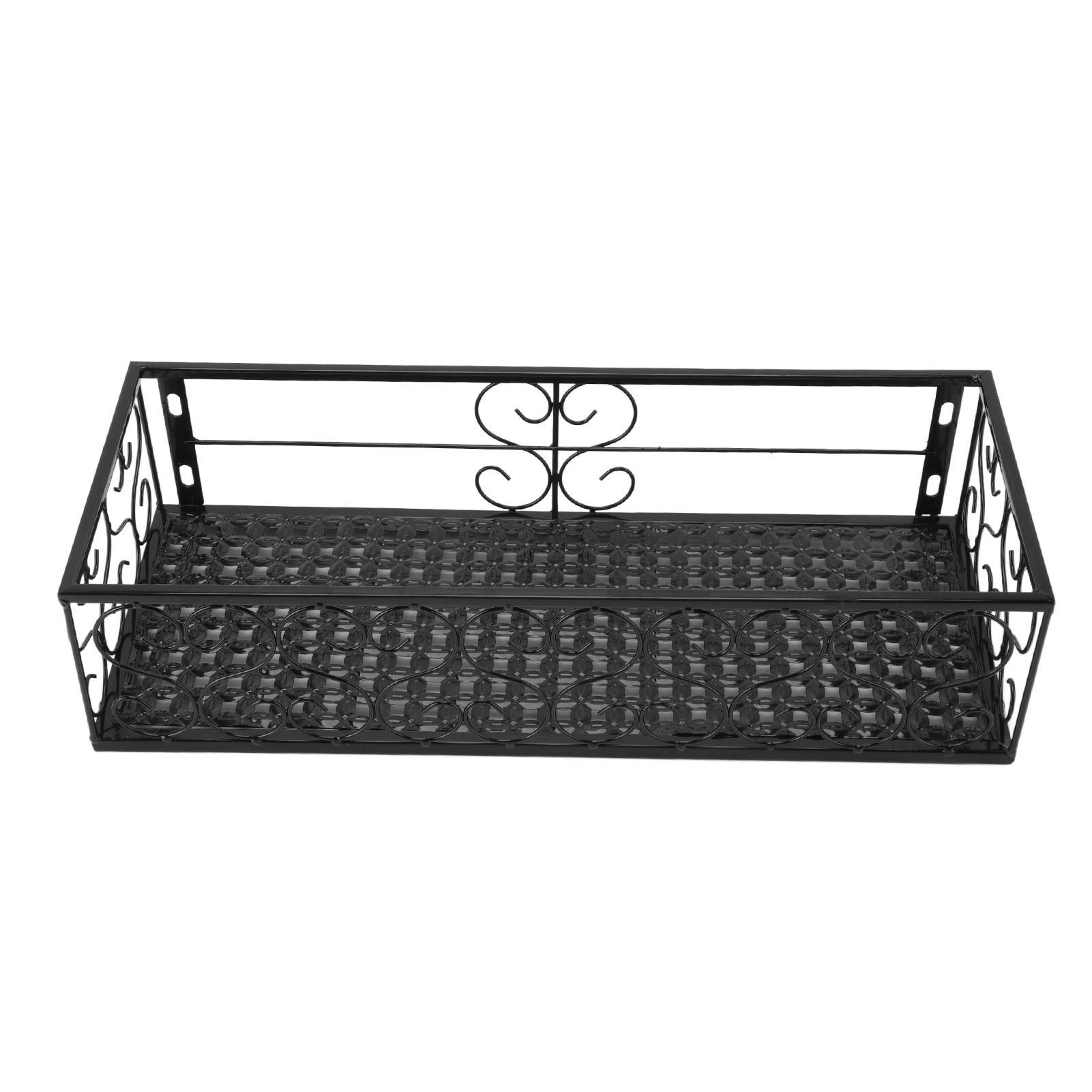 Balcony Flower Rack Hanging Flower Pot Hanger Hanging Wrought Iron Fence view 5