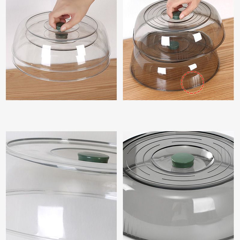 Dish Cover PET Heat Insulation Storage Transparent Dustproof for Home Picnic view 3