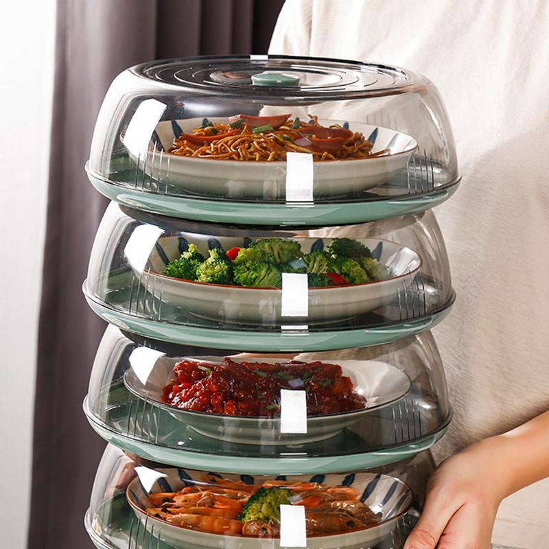 Dish Cover PET Heat Insulation Storage Transparent Dustproof for Home Picnic view 10