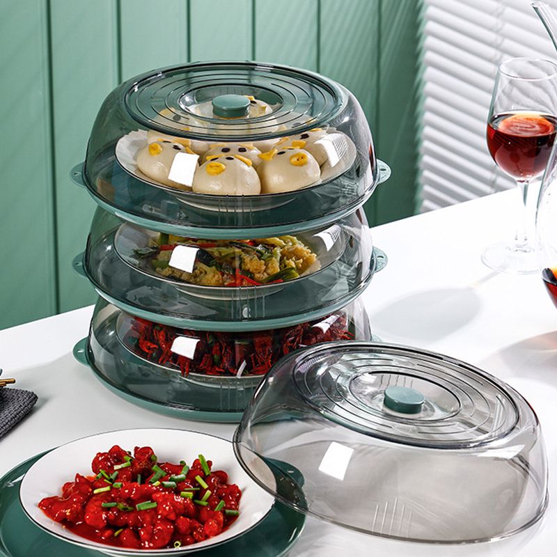 Dish Cover PET Heat Insulation Storage Transparent Dustproof for Home Picnic view 11