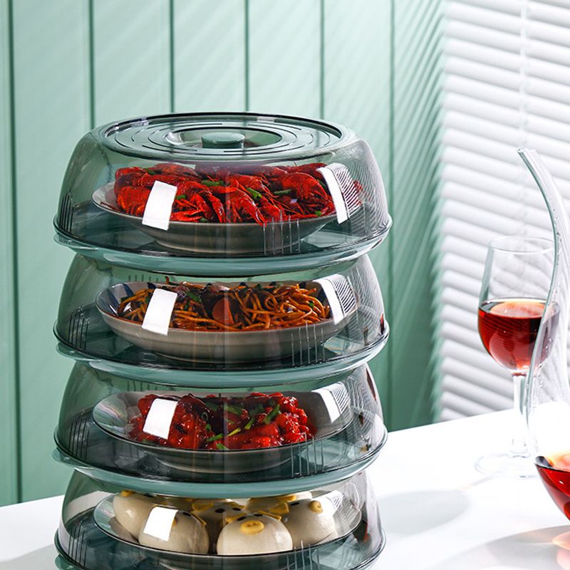 Dish Cover PET Heat Insulation Storage Transparent Dustproof for Home Picnic view 12
