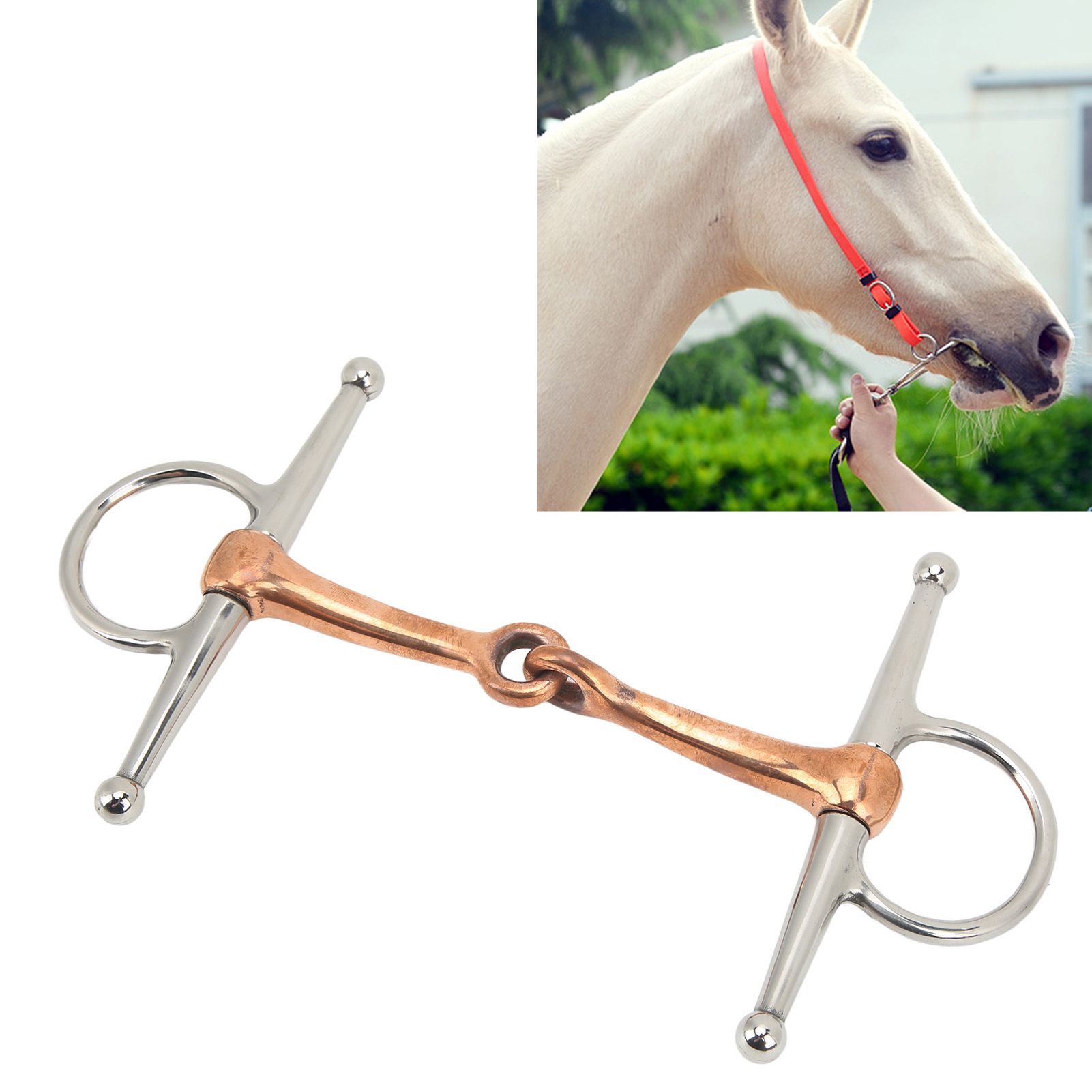 Horse Full Cheek Snaffle Stainless Steel Ring Snaffle Bit for Outdoor Horse view 11