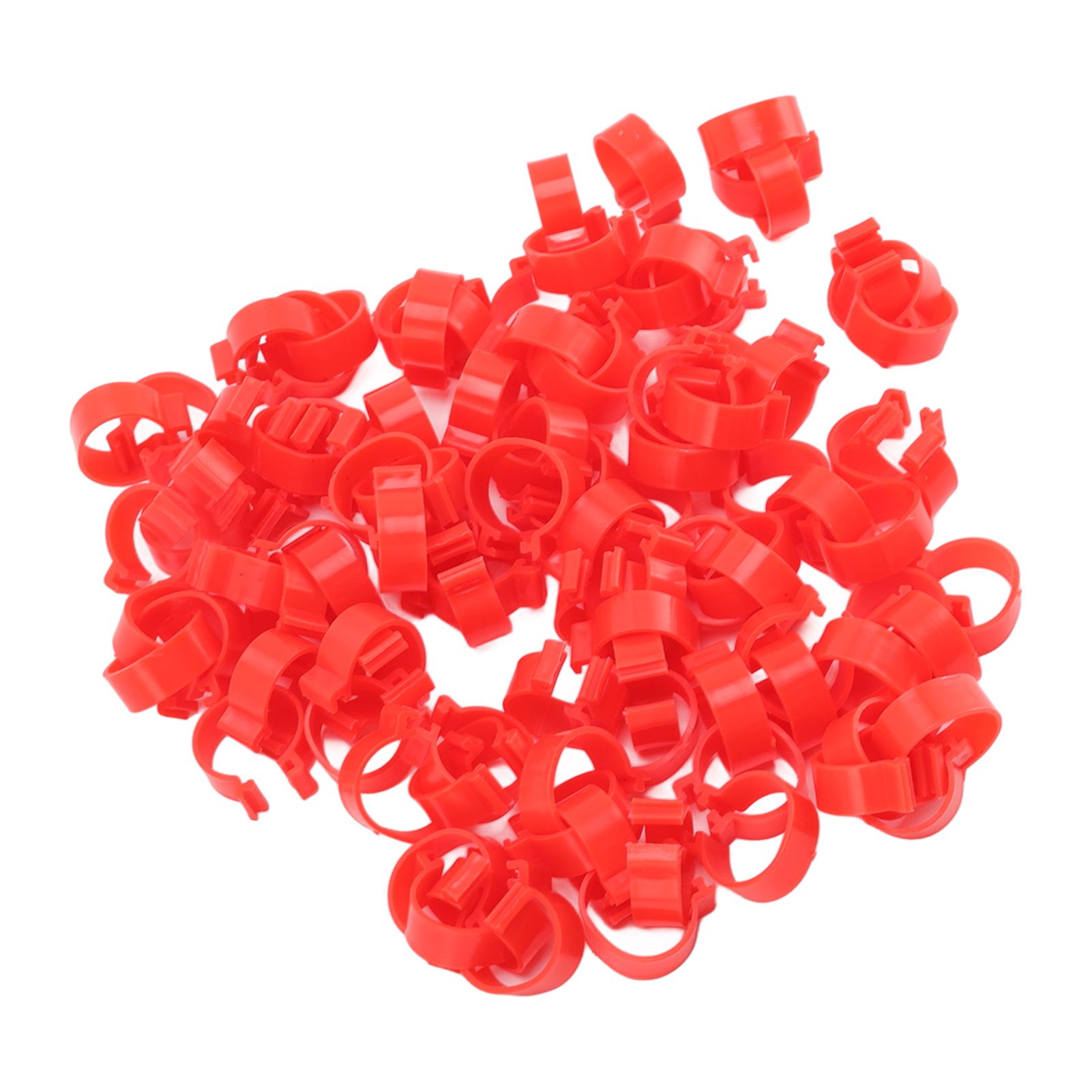 100pcs Poultry Feet Rings PP Plastic Reusable Chicken Duck Goose Leg Bands for view 5