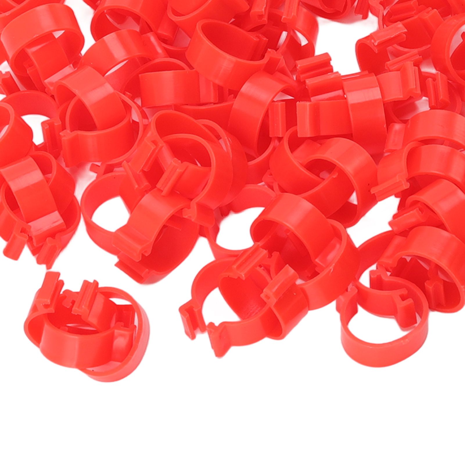 100pcs Poultry Feet Rings PP Plastic Reusable Chicken Duck Goose Leg Bands for view 13