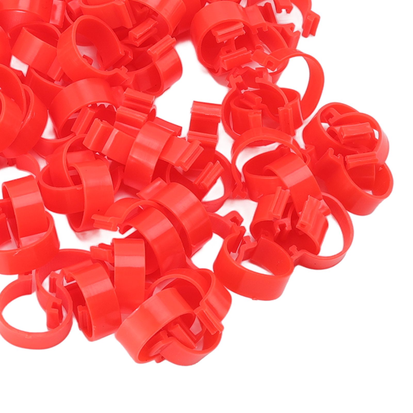 100pcs Poultry Feet Rings PP Plastic Reusable Chicken Duck Goose Leg Bands for view 15