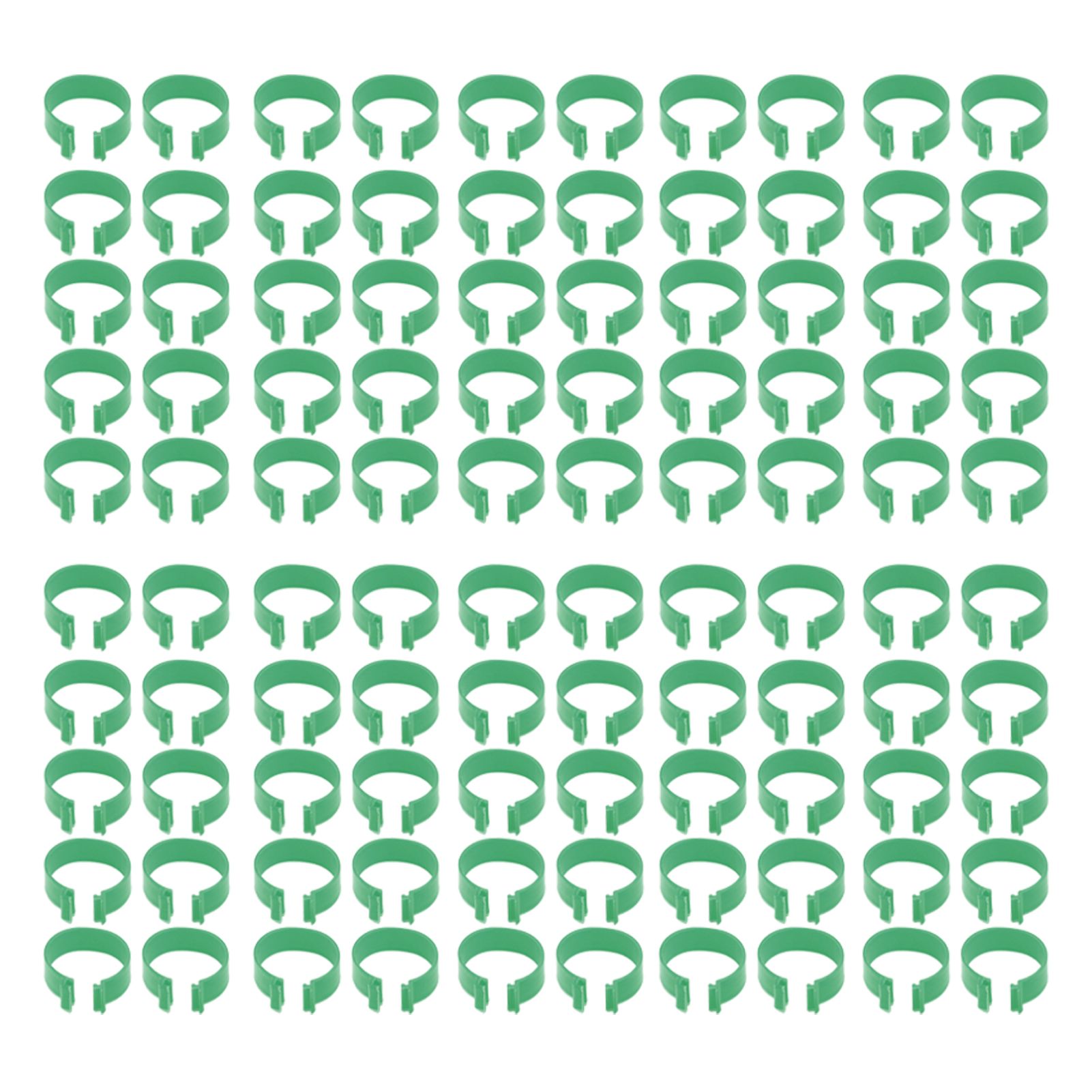 100 Pcs Poultry Feet Ring Open Type Buckle Breeding Chicken Duck Goose Foot — image 1