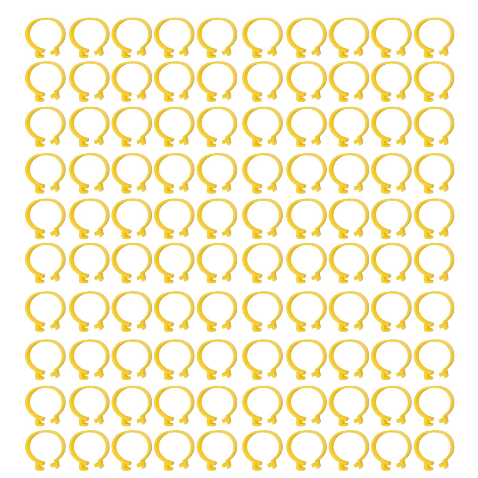 100PCS Chicken Ankle Rings Reusable Plastic Duck Leg Bands Clips For Breeding — image 1