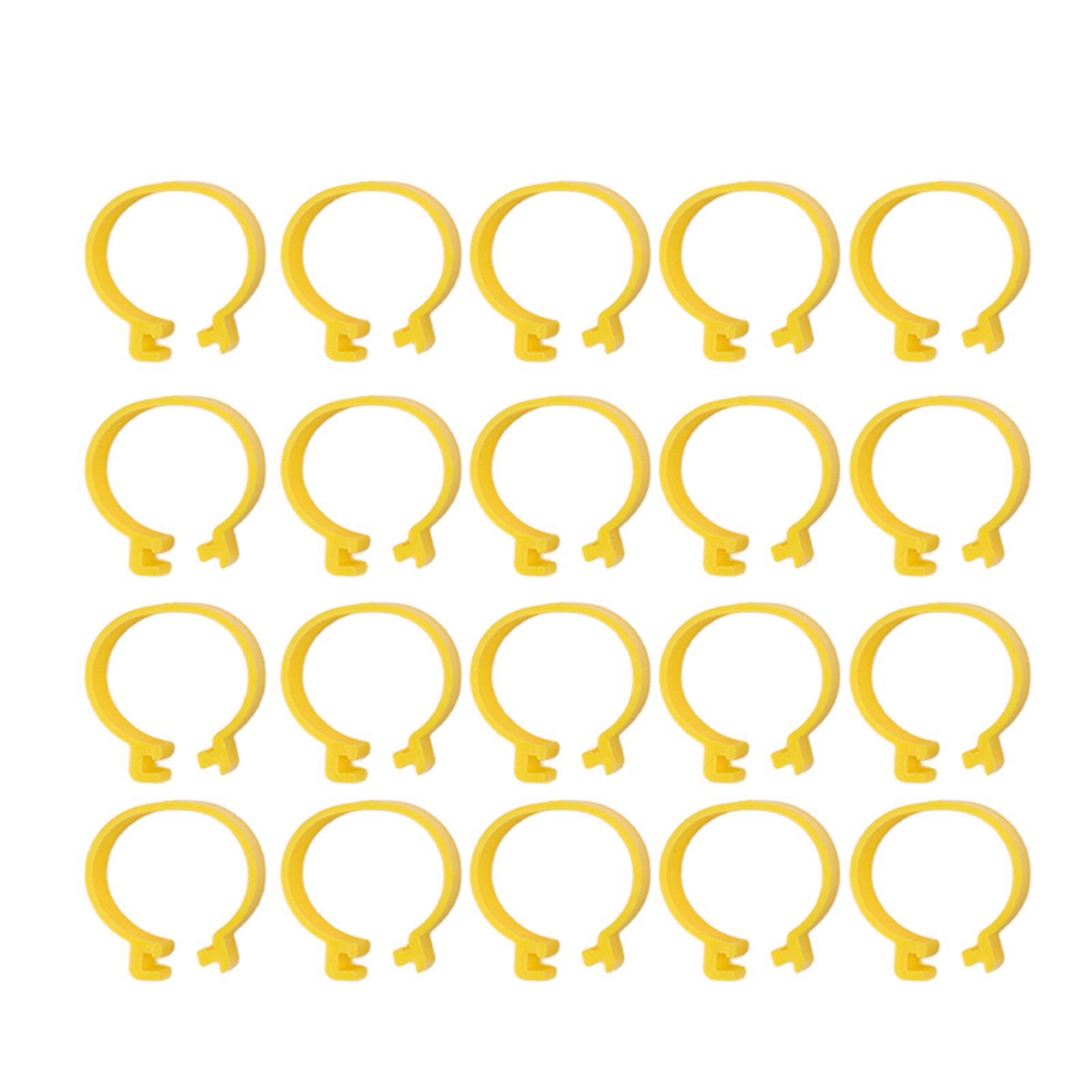100PCS Chicken Ankle Rings Reusable Plastic Duck Leg Bands Clips For Breeding view 4