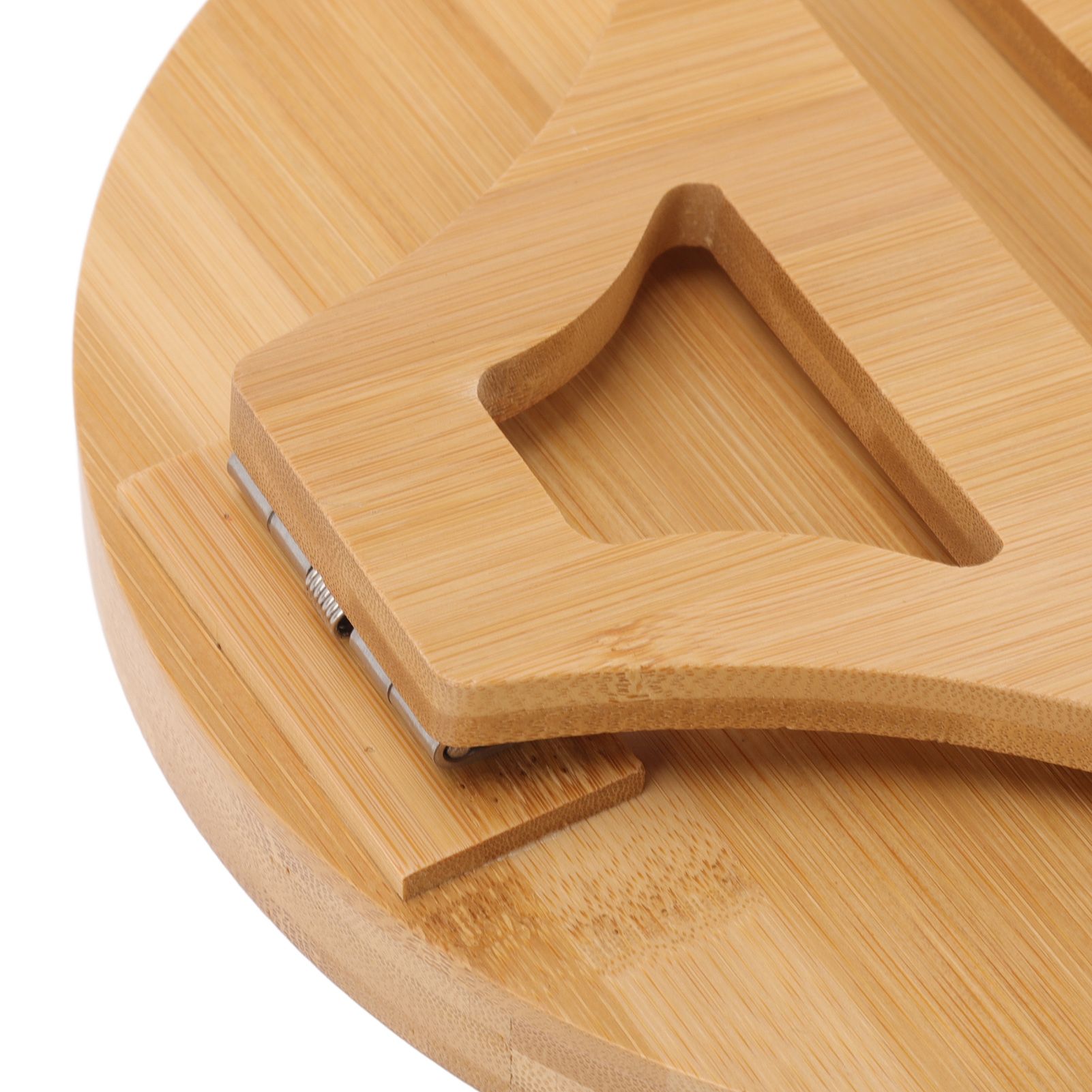 Sofa Tray Bamboo Wood Texture Armrest Couch Clip On Tray Table for Coffee Tea view 15
