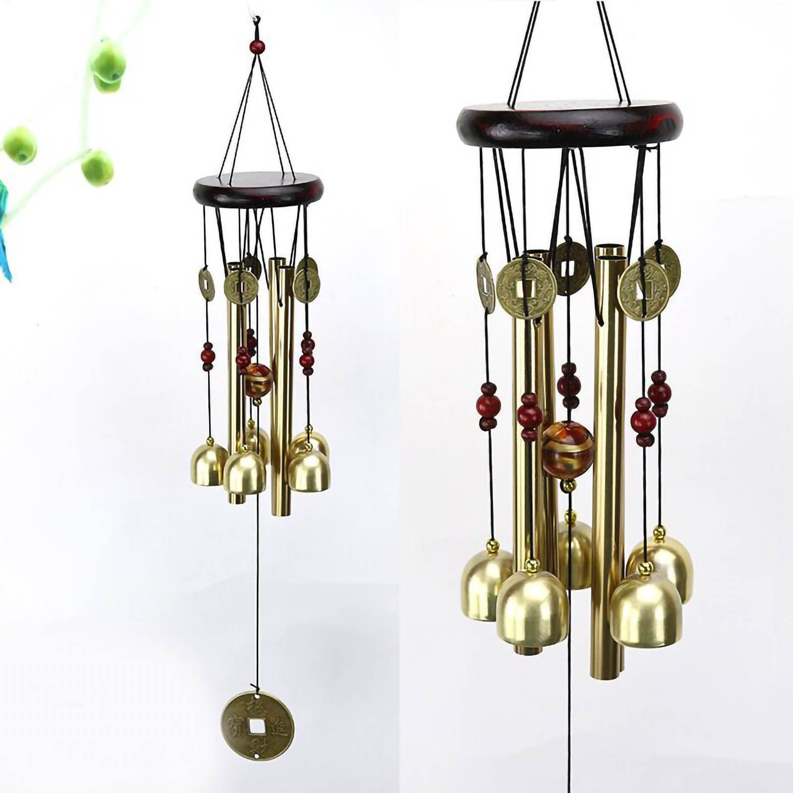 Metal Wooden Bell Wind Chimes Wall Hanging Home Decorative Pendants for Door — image 1